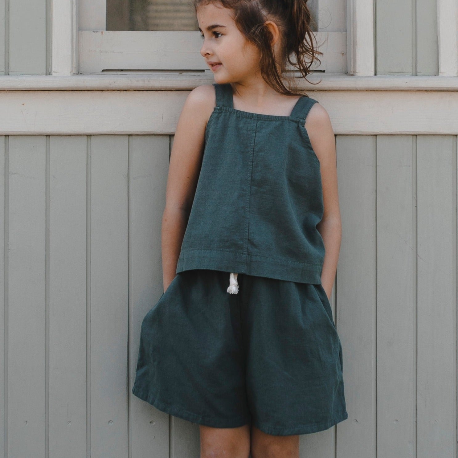 Wide-legged shorts "Orli" (terracotta) - PaPeony