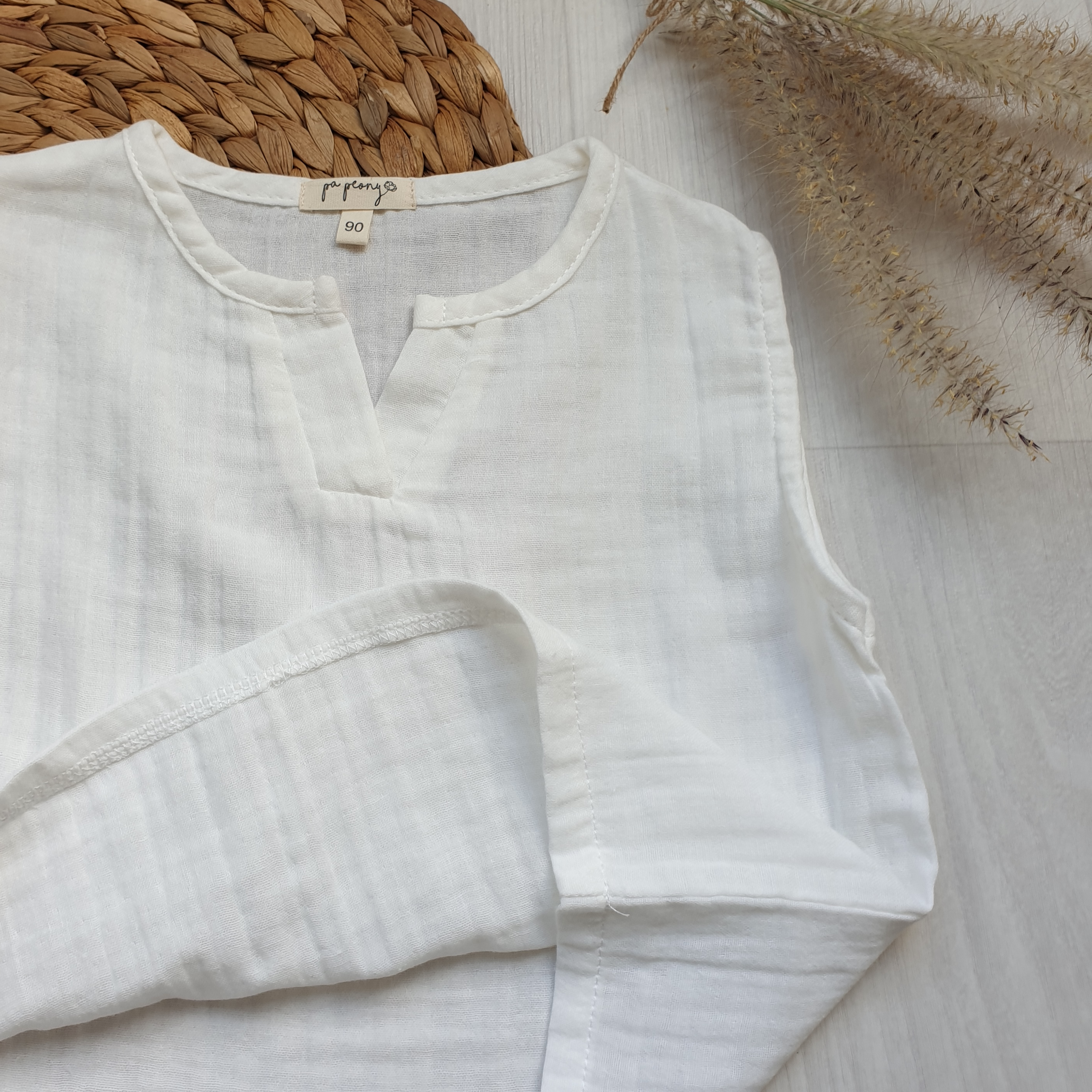 טופ יוניסקס מבד טטרה (תכלת) - PaPeony