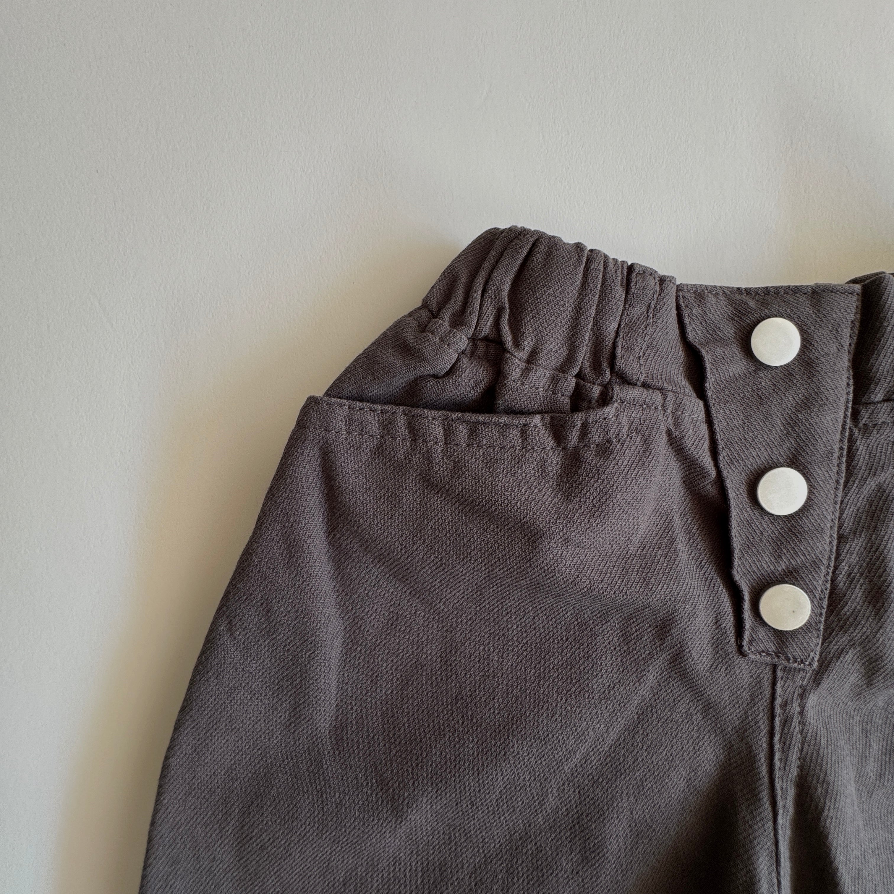 Pants with decorative buttons "Lenny" - PaPeony