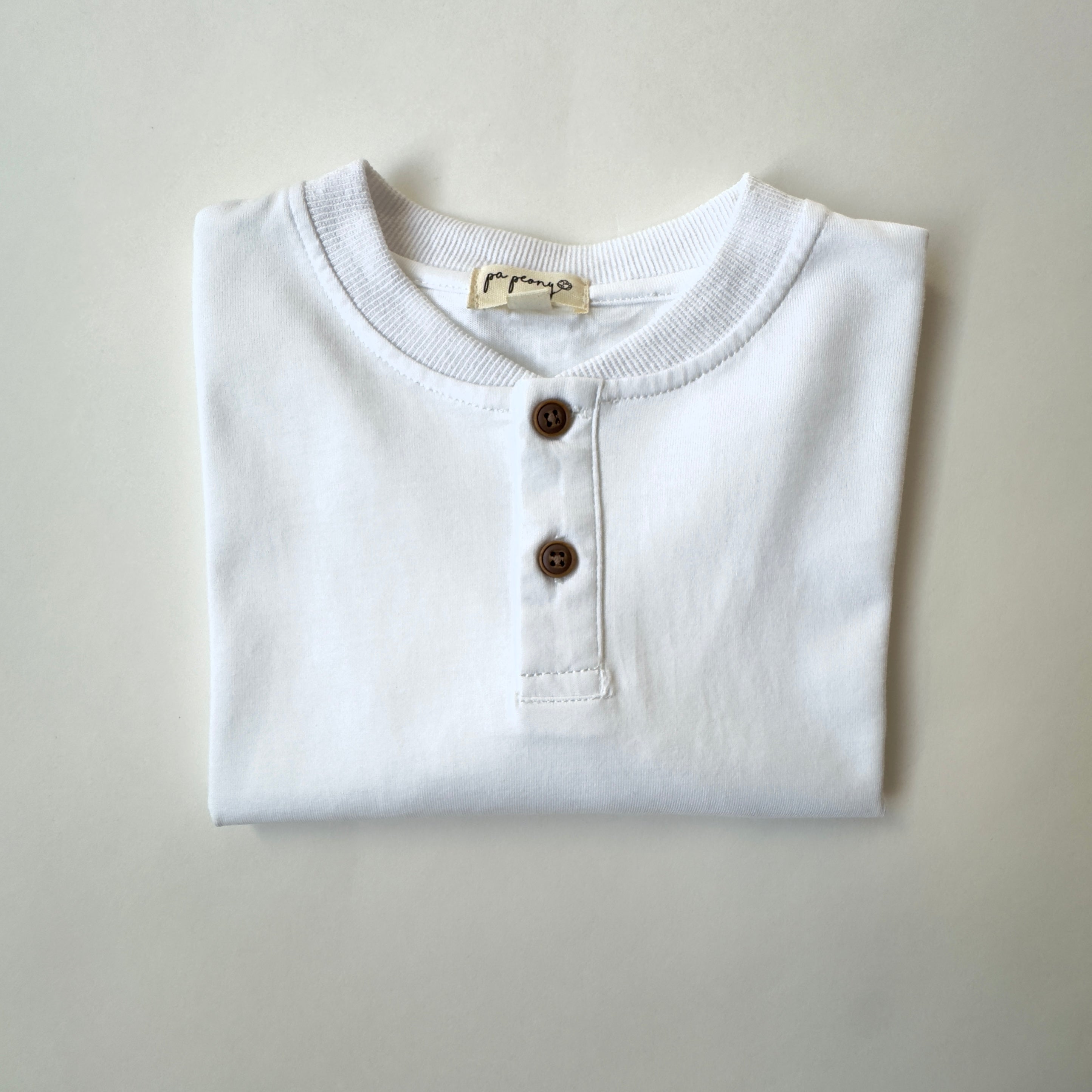 White polo “Dor” - PaPeony