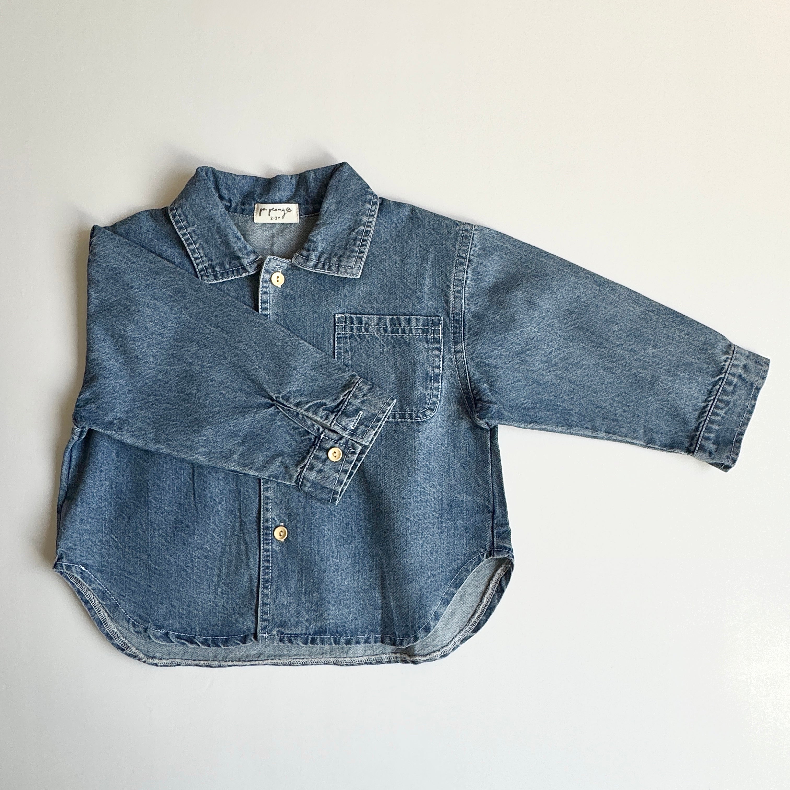 Denim shirt-jacket "Mel" - PaPeony