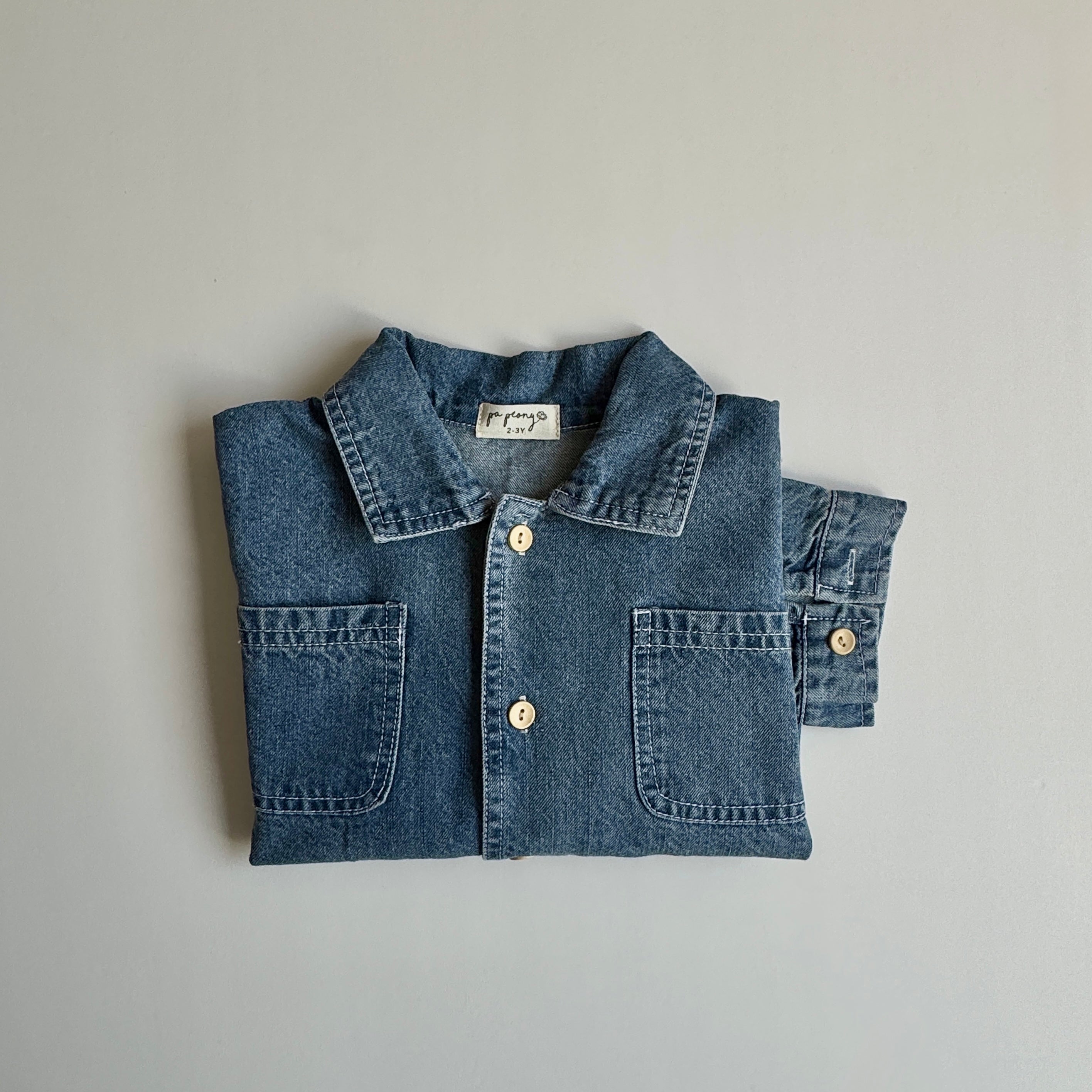 Denim shirt-jacket "Mel" - PaPeony