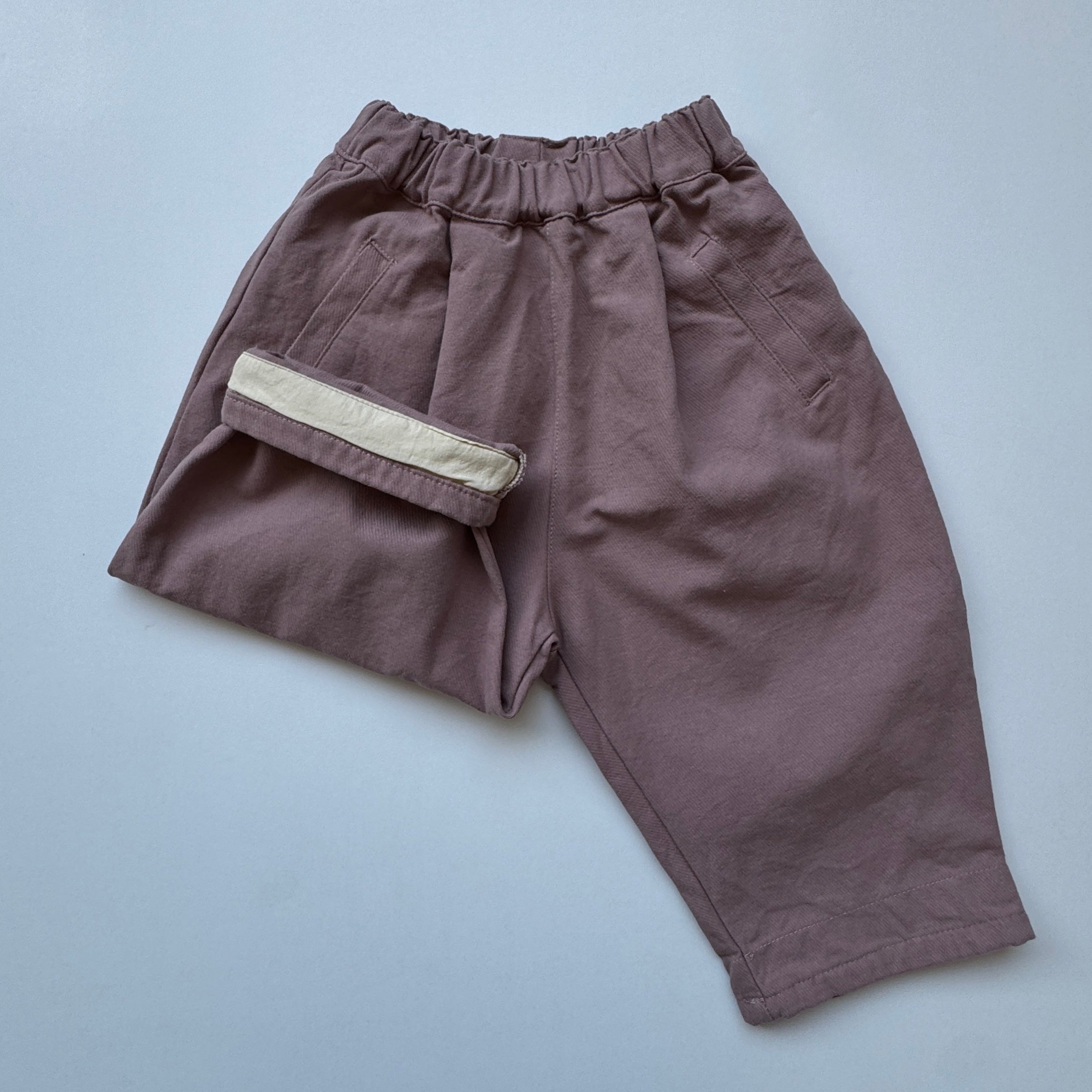 Pants with a cuff "Sky" - PaPeony
