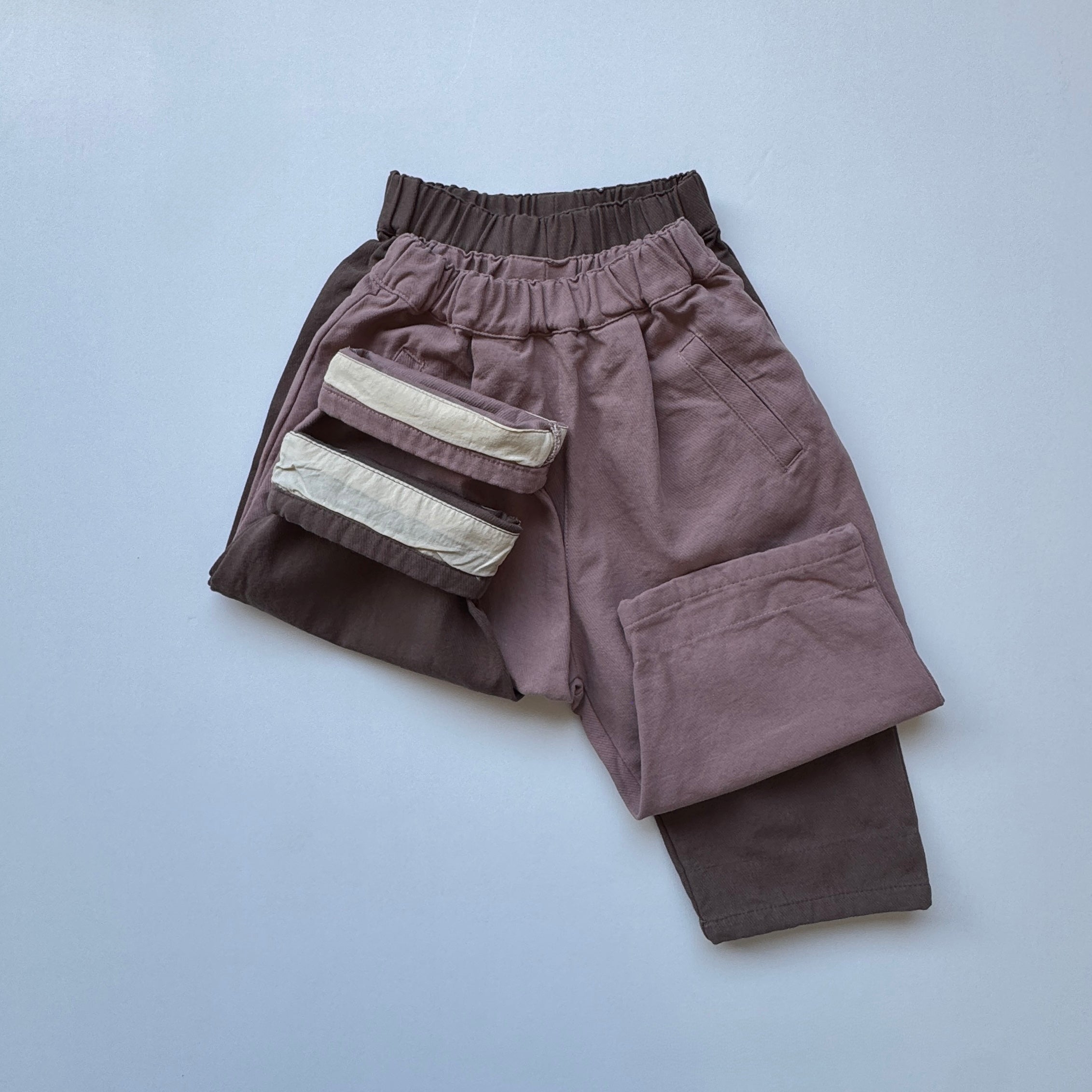 Pants with a cuff "Sky" - PaPeony