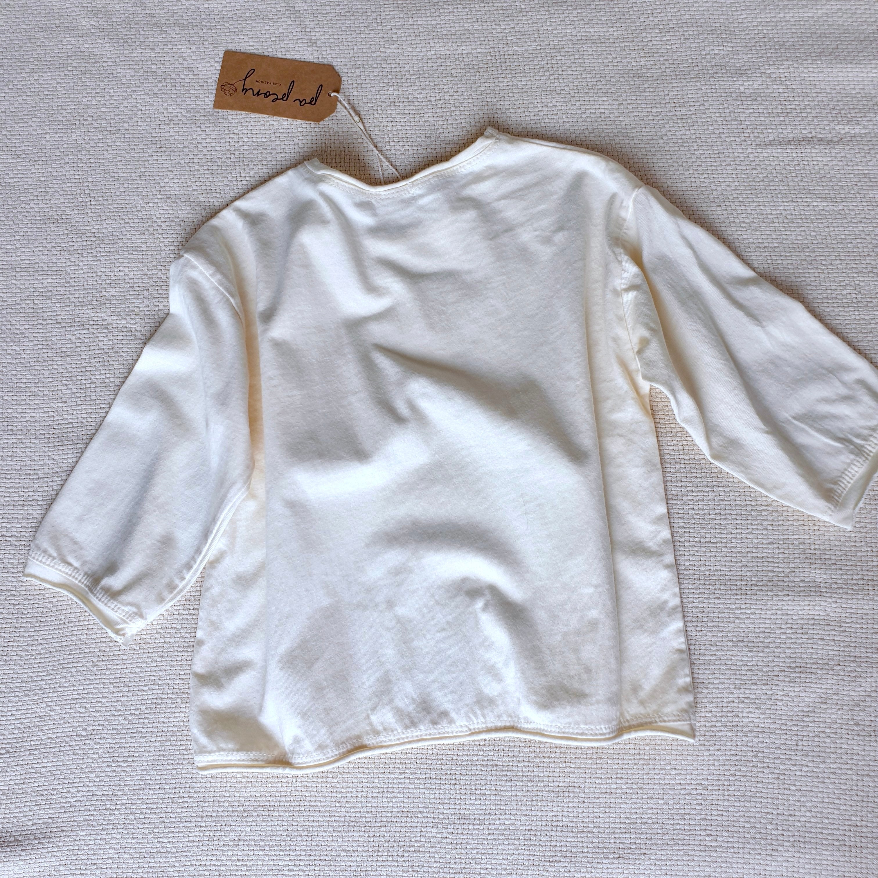 T-shirt with raw edges "Ari" - PaPeony