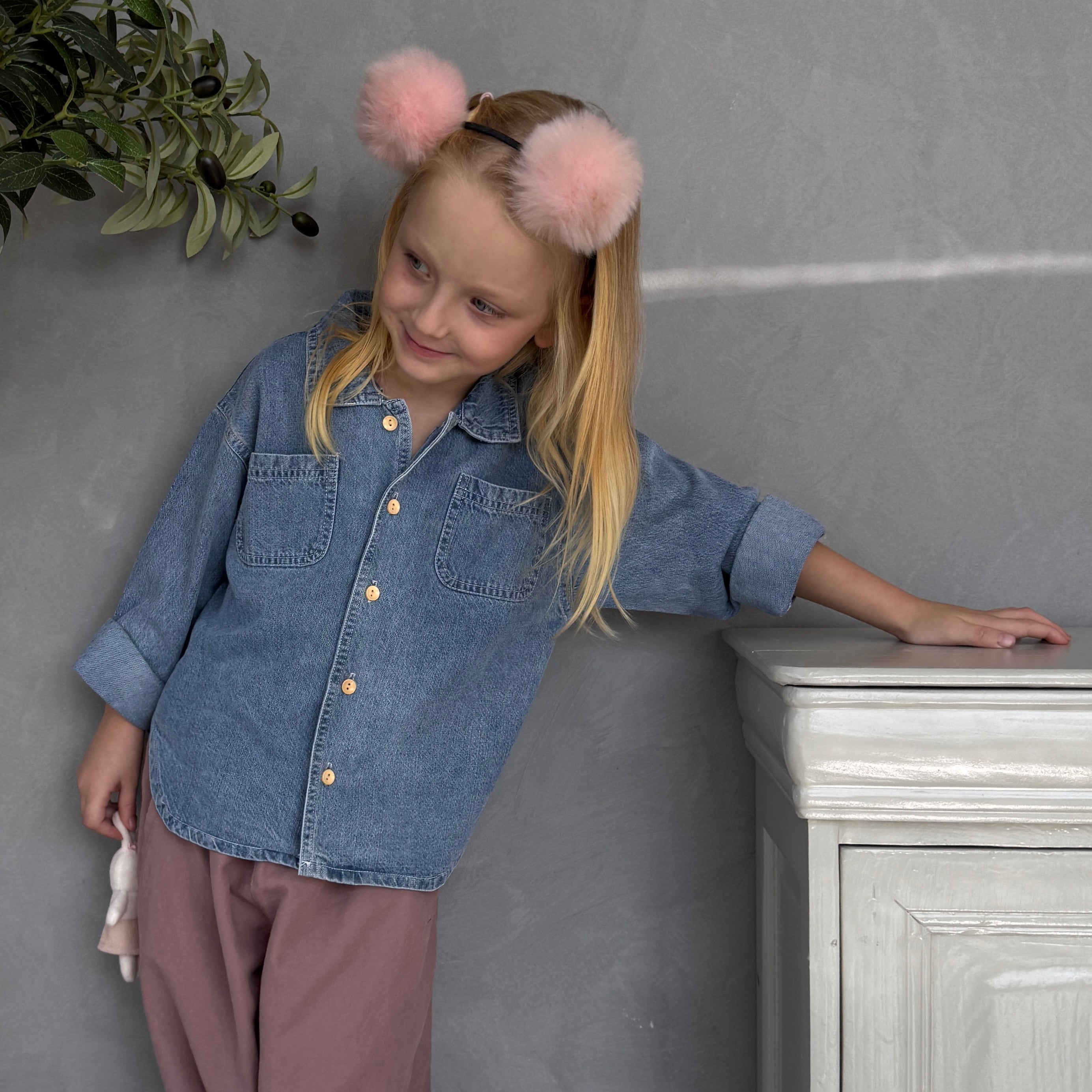 Denim shirt-jacket "Mel" - PaPeony