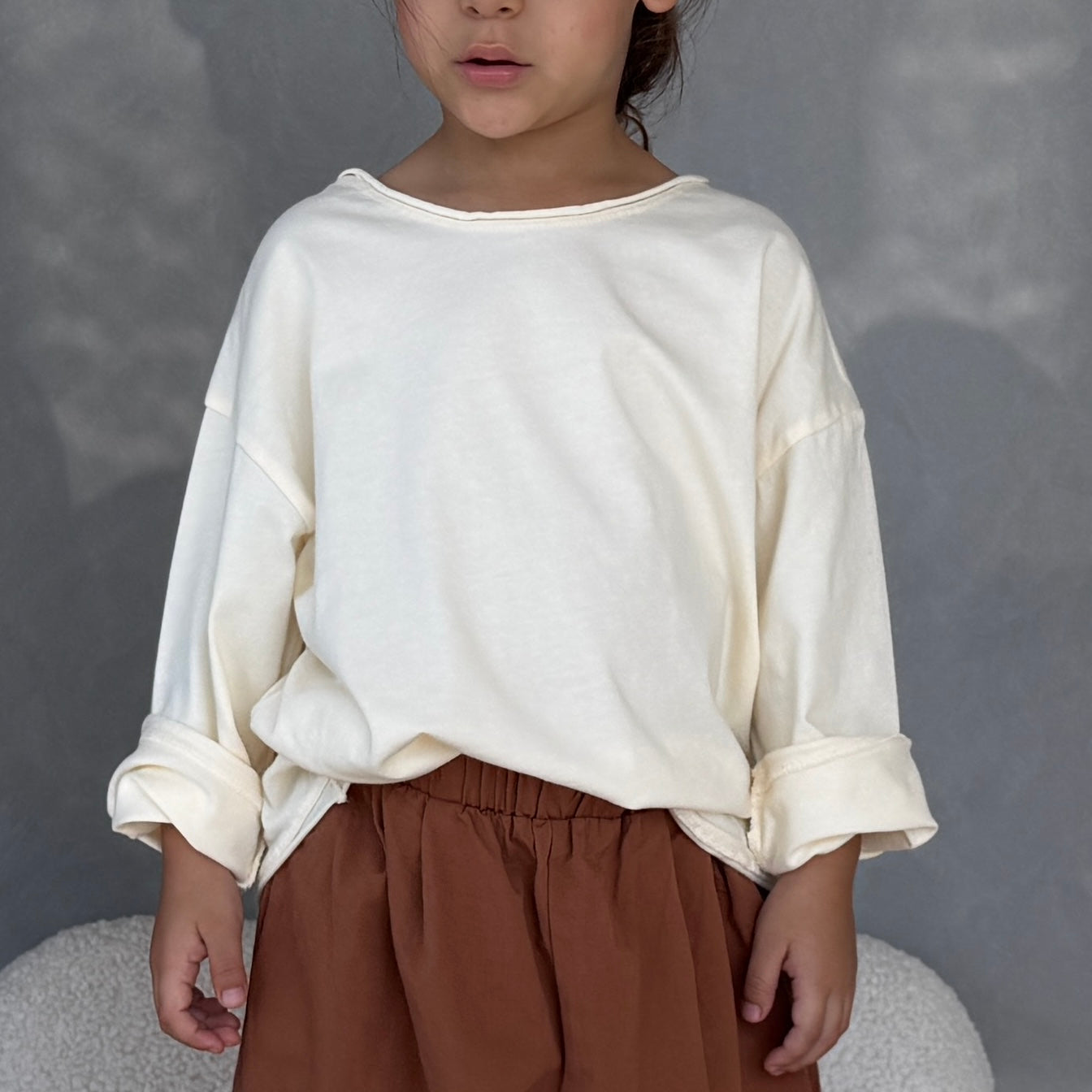 T-shirt with raw edges "Ari" - PaPeony