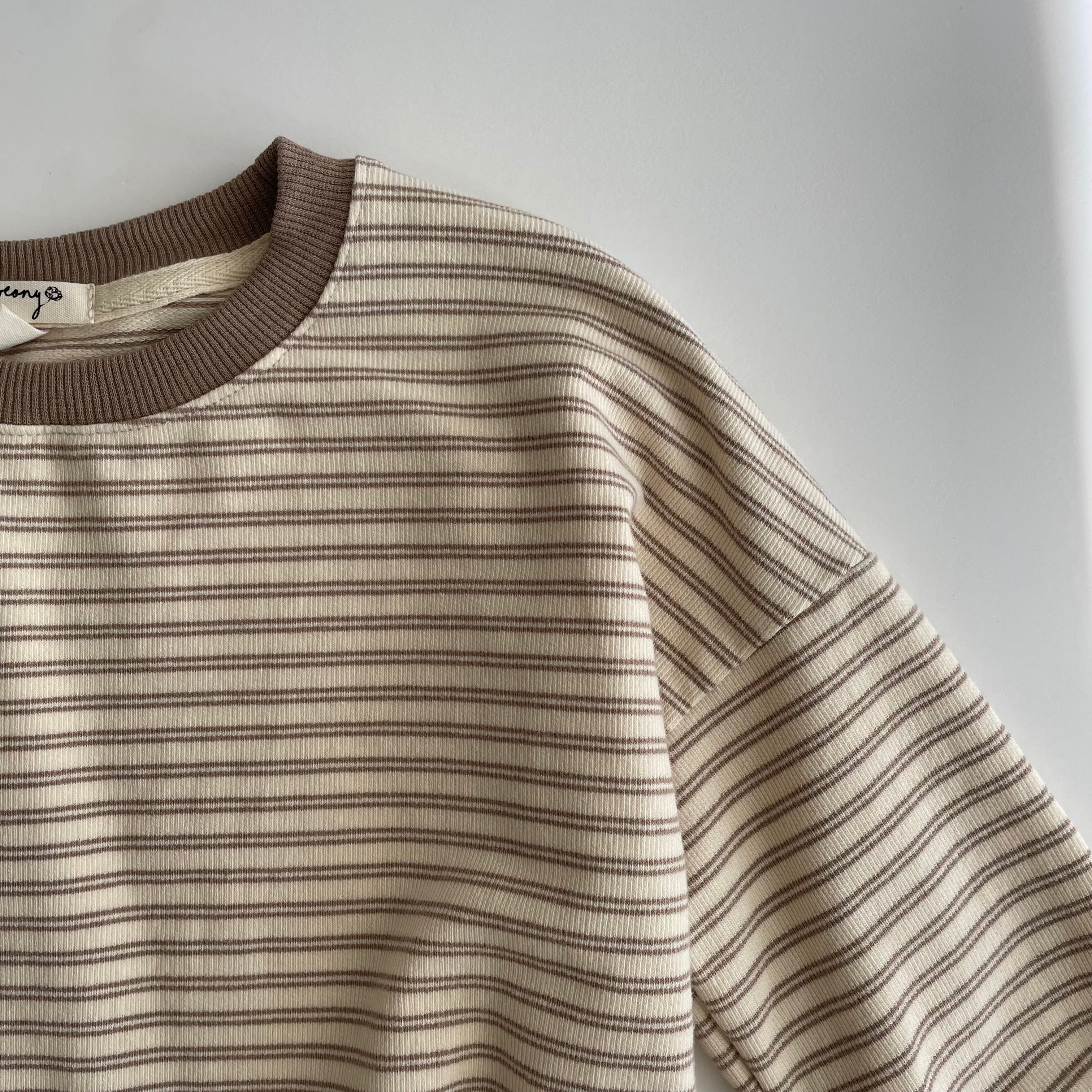 סווטשרט אוברסייז פסים "כרם" - PaPeony