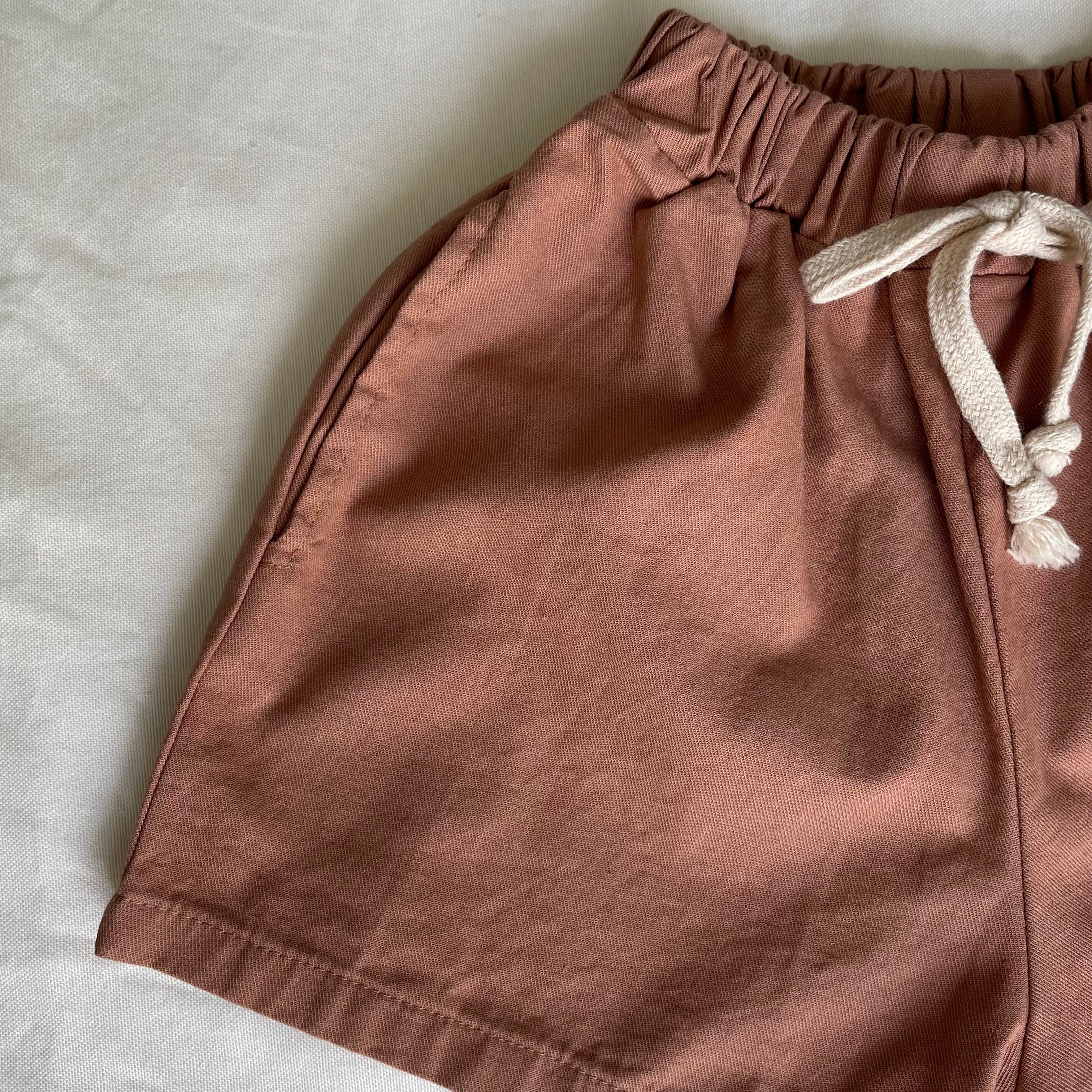 מכנס קצר מתרחב "אורלי" (טרקוטה) - PaPeony