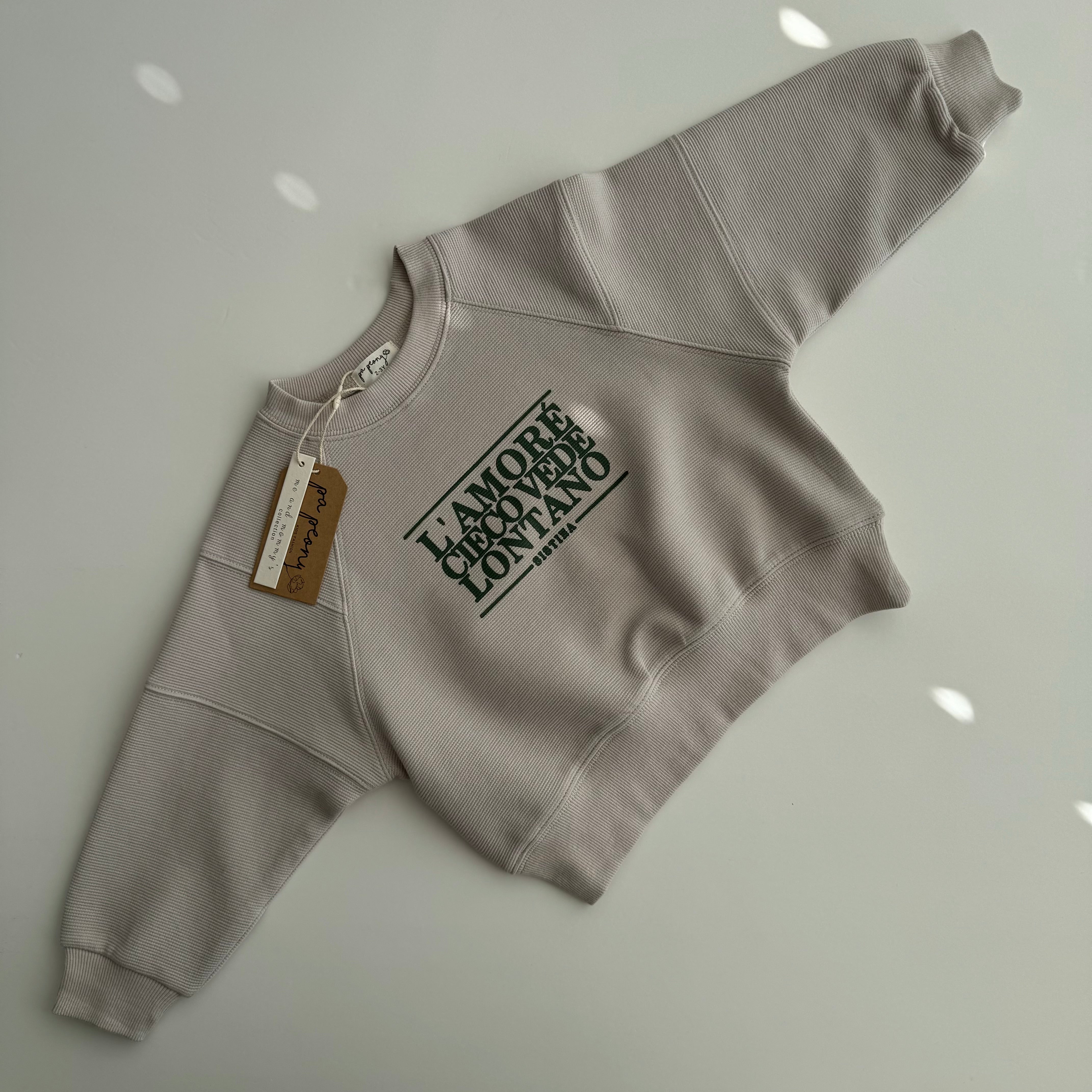 Sweatshirt "L`amore" (dark grey) - PaPeony