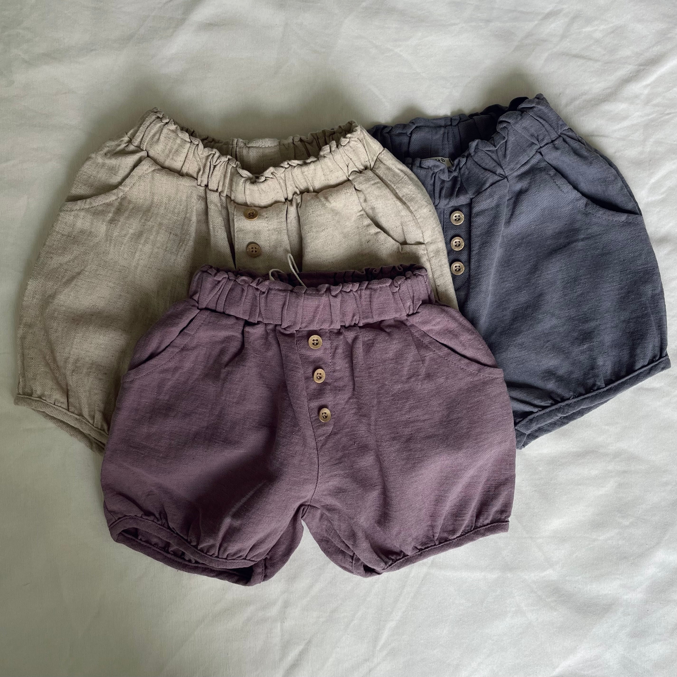 מכנס קצר "אגם" (אפור) - PaPeony