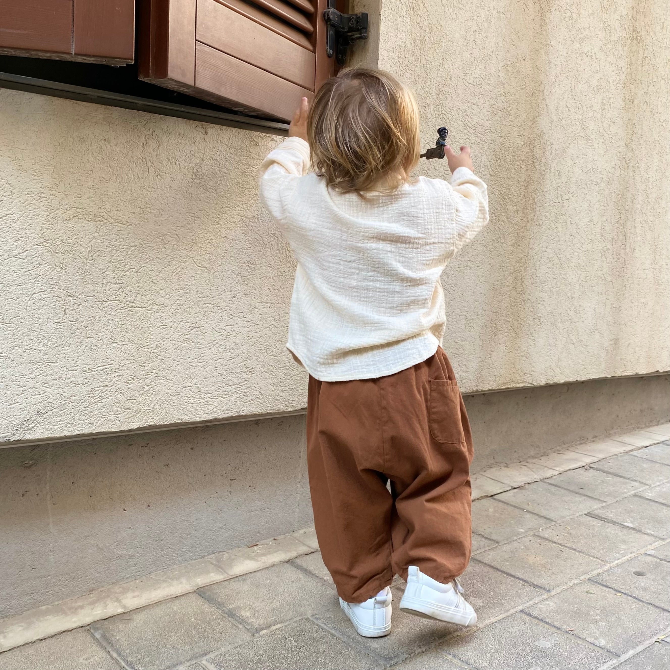 מכנסיים "רומי" (טרקוטה) - PaPeony