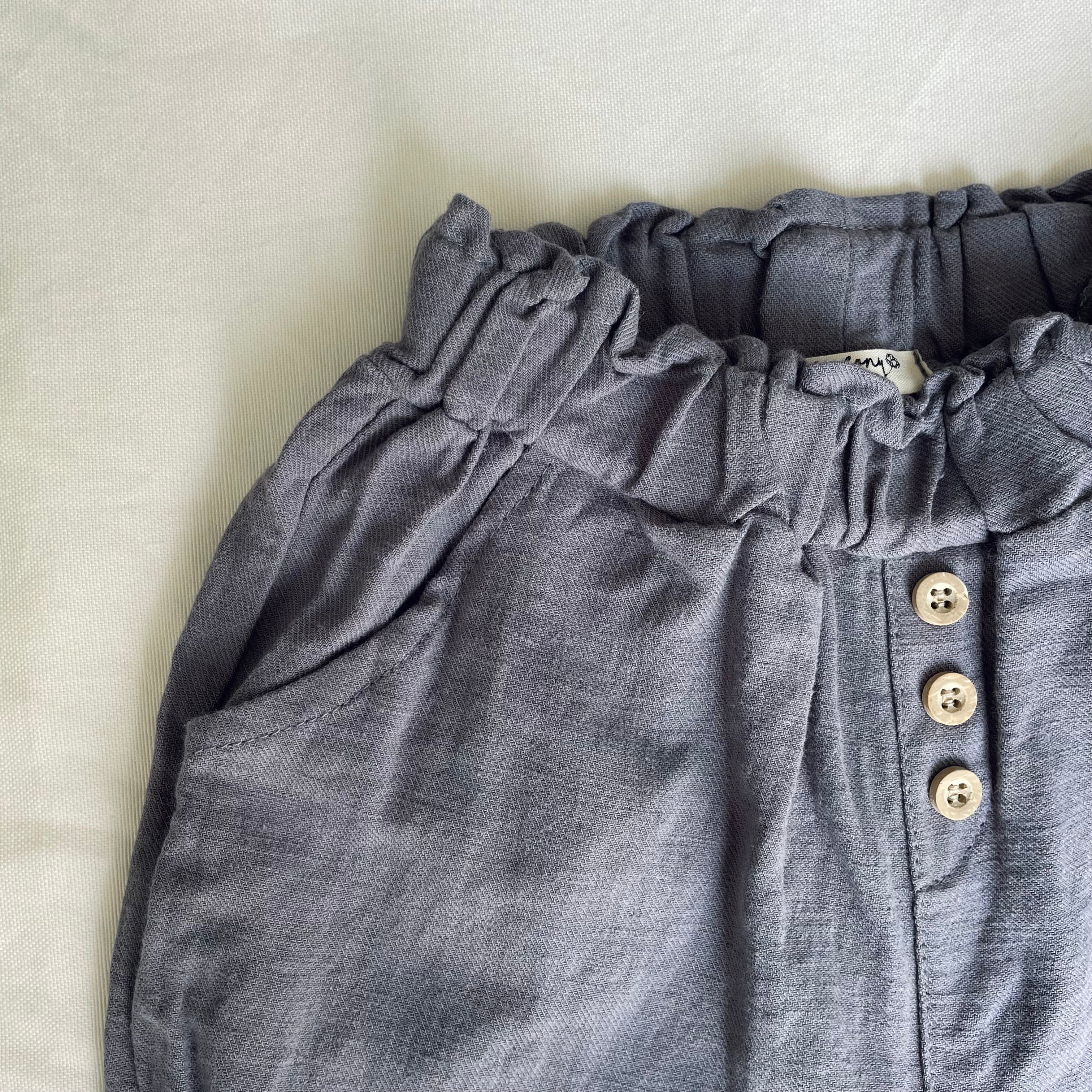 מכנס קצר "אגם" (אפור) - PaPeony