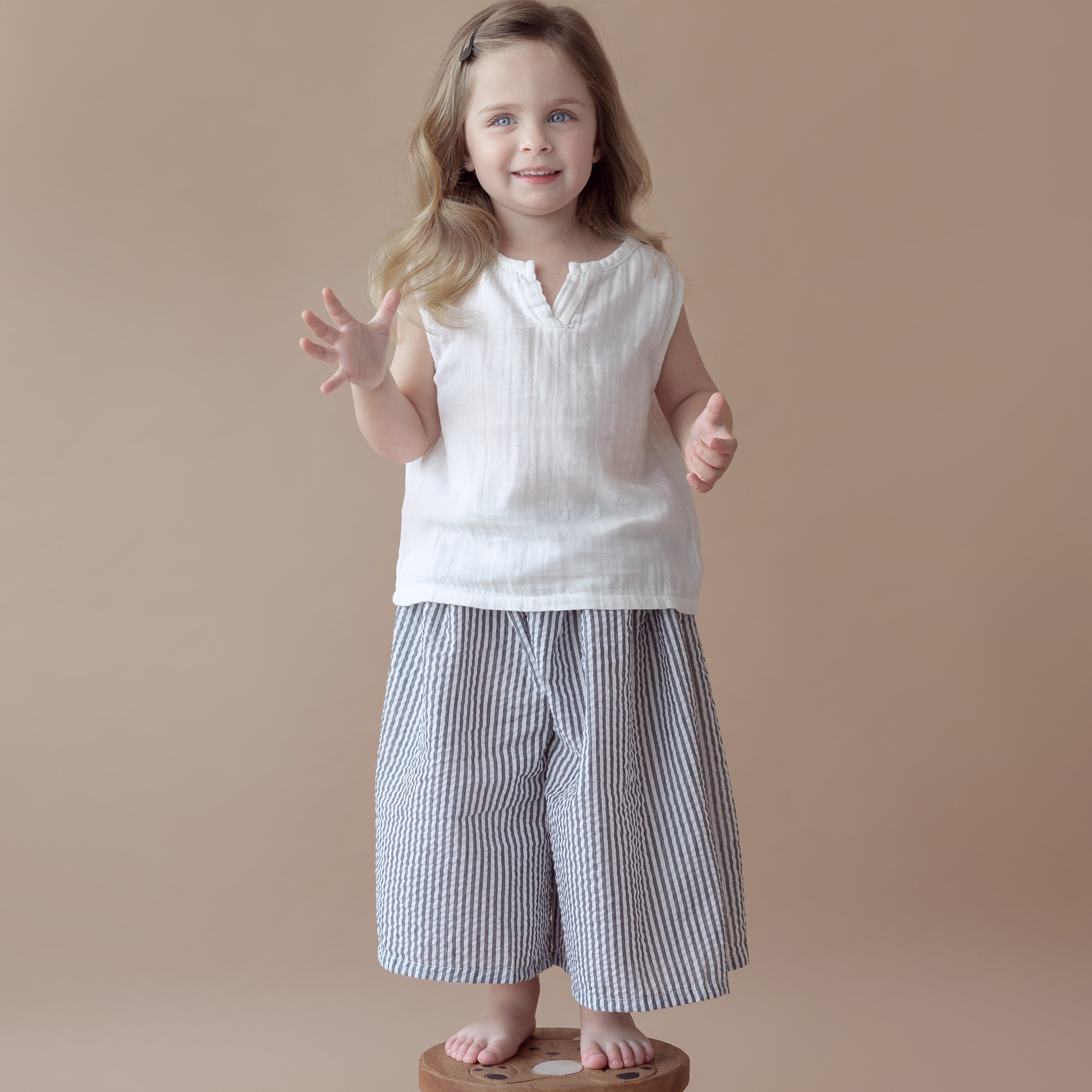 מכנס-חצאית עם פסים - PaPeony