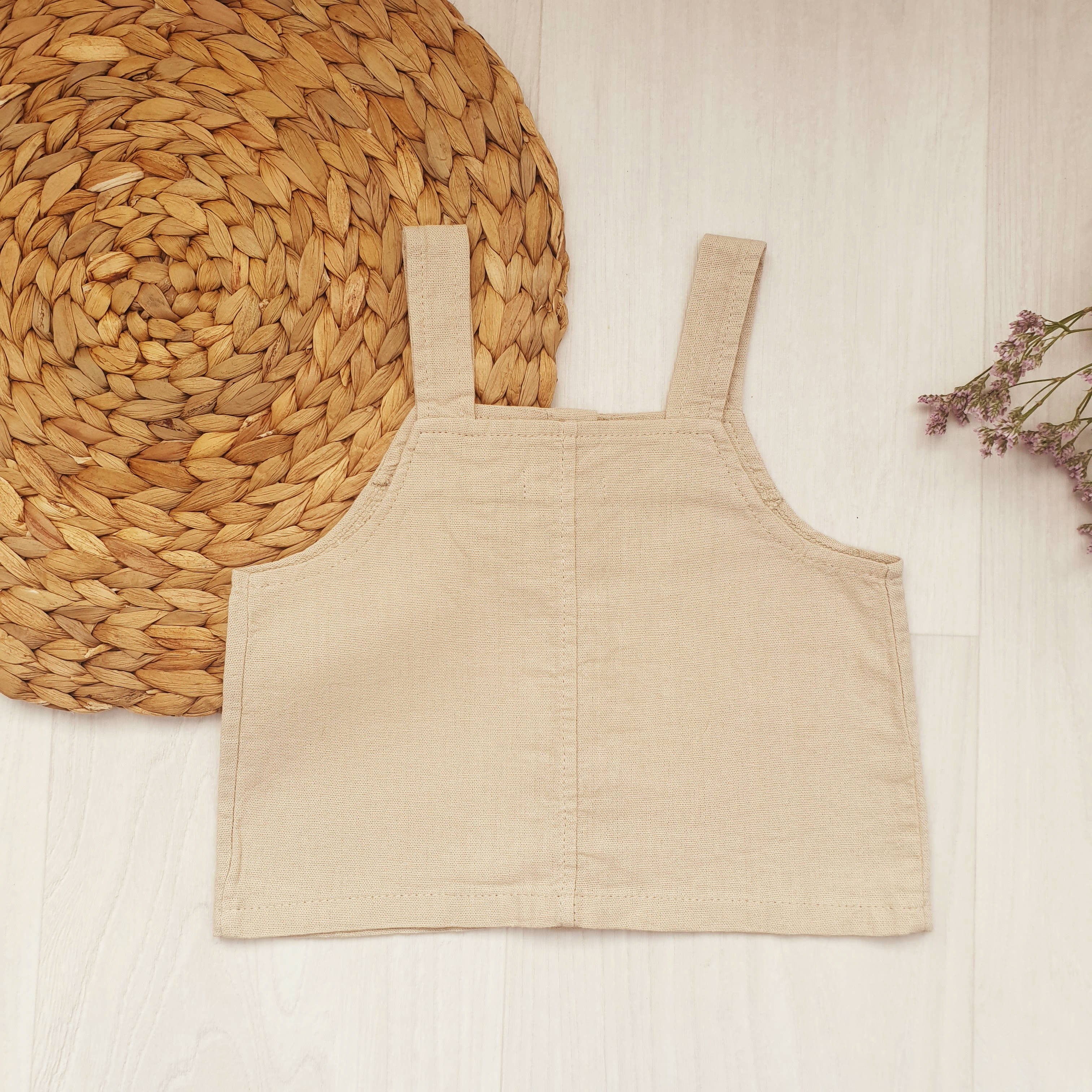 טופ מכופתר לבנות (כתום מעושן) - PaPeony