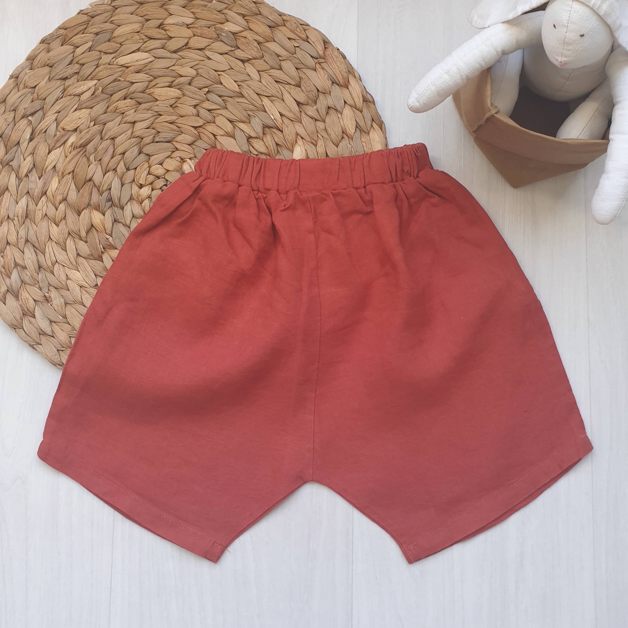 מכנסיים קצרים צבעוניים (ירוק מנטה) - PaPeony