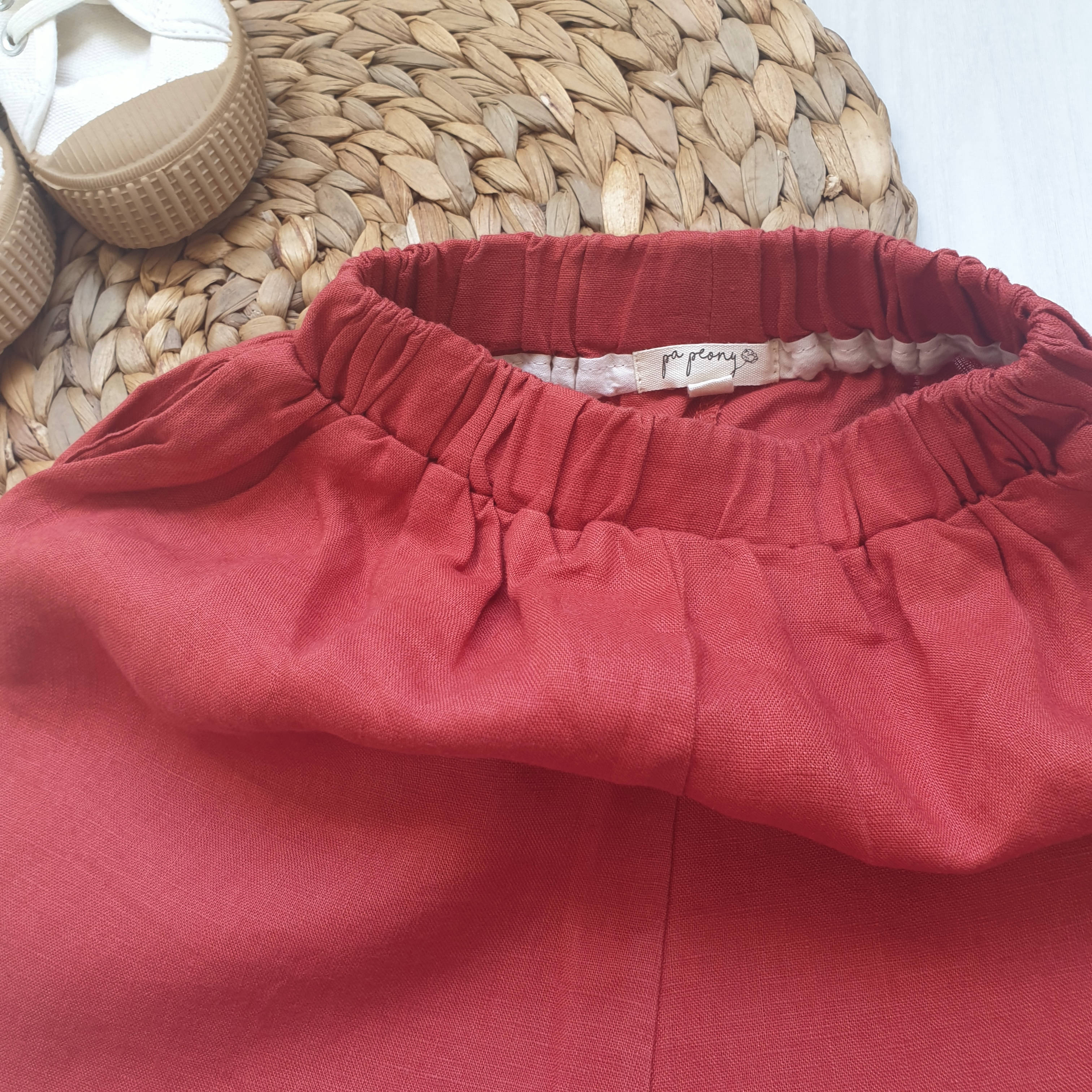 מכנסיים קצרים צבעוניים (ירוק מנטה) - PaPeony