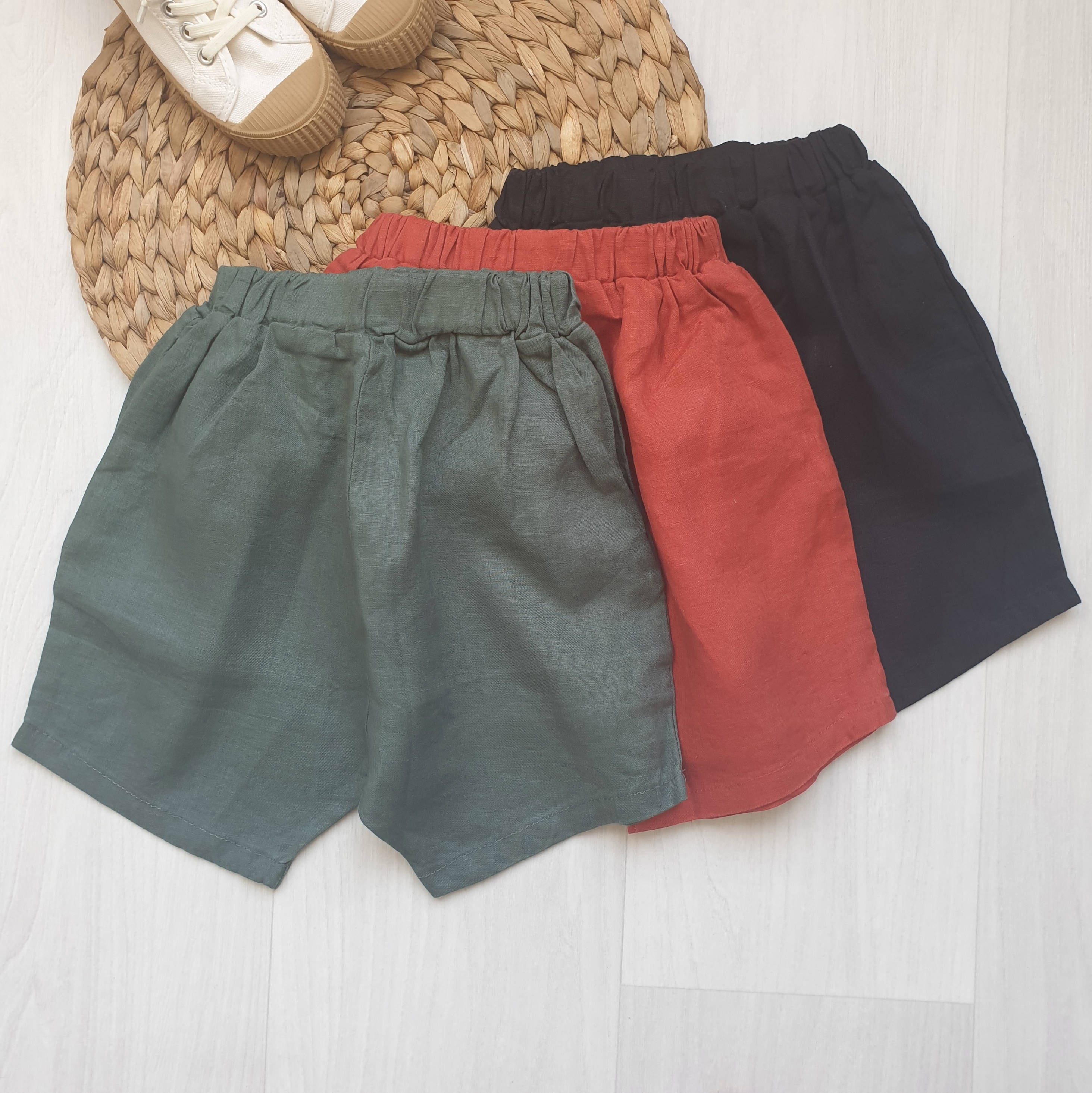 מכנסיים קצרים צבעוניים (ירוק מנטה) - PaPeony