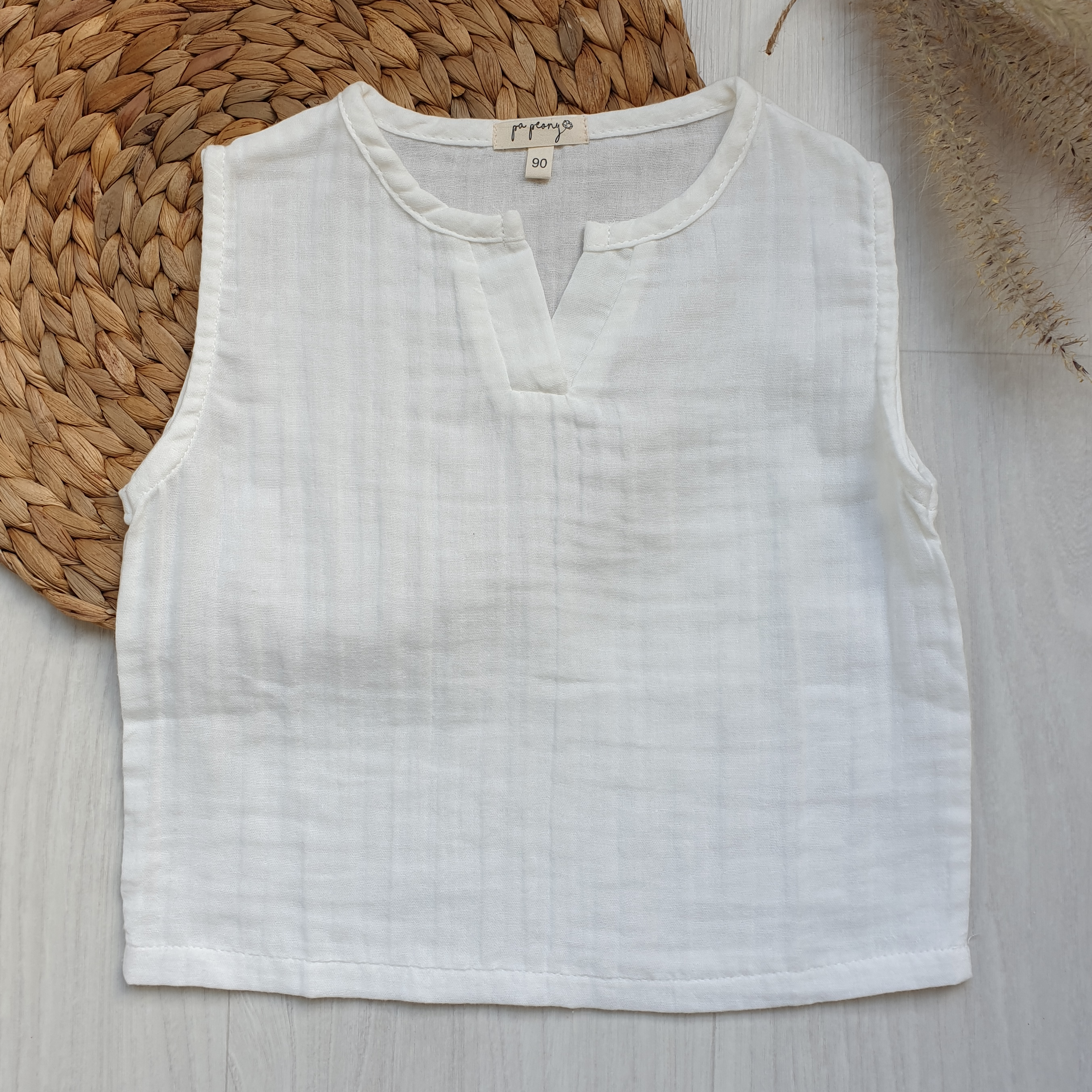 טופ יוניסקס מבד טטרה (תכלת) - PaPeony