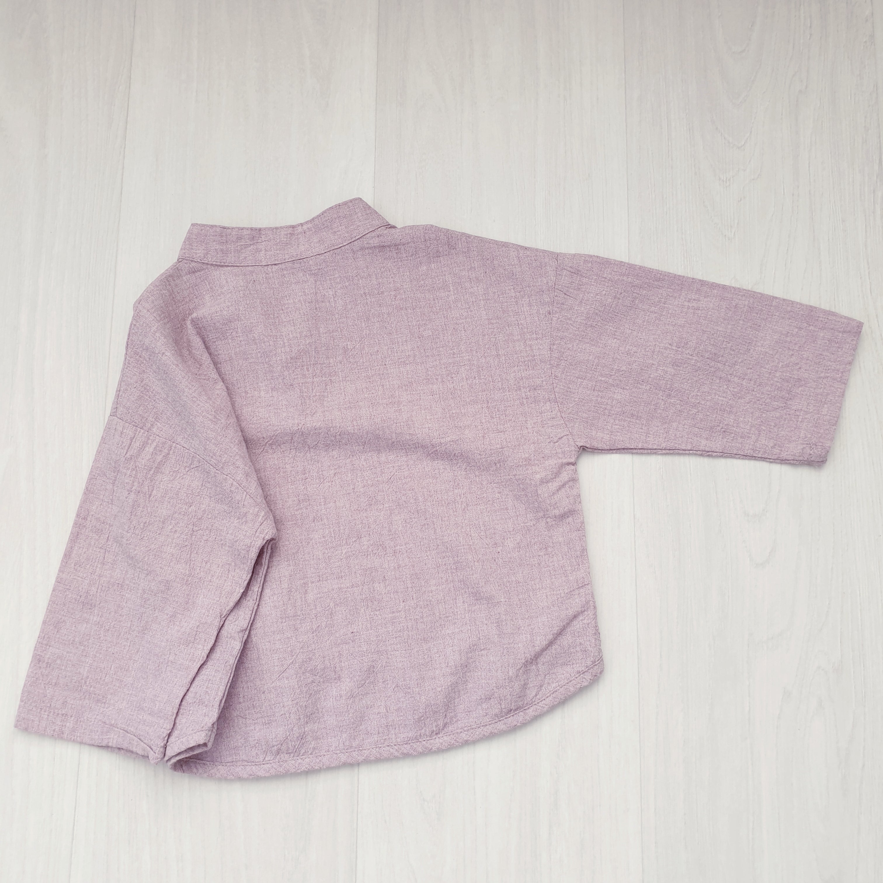 מכופתרת עם צווארון סיני (אפור) - PaPeony