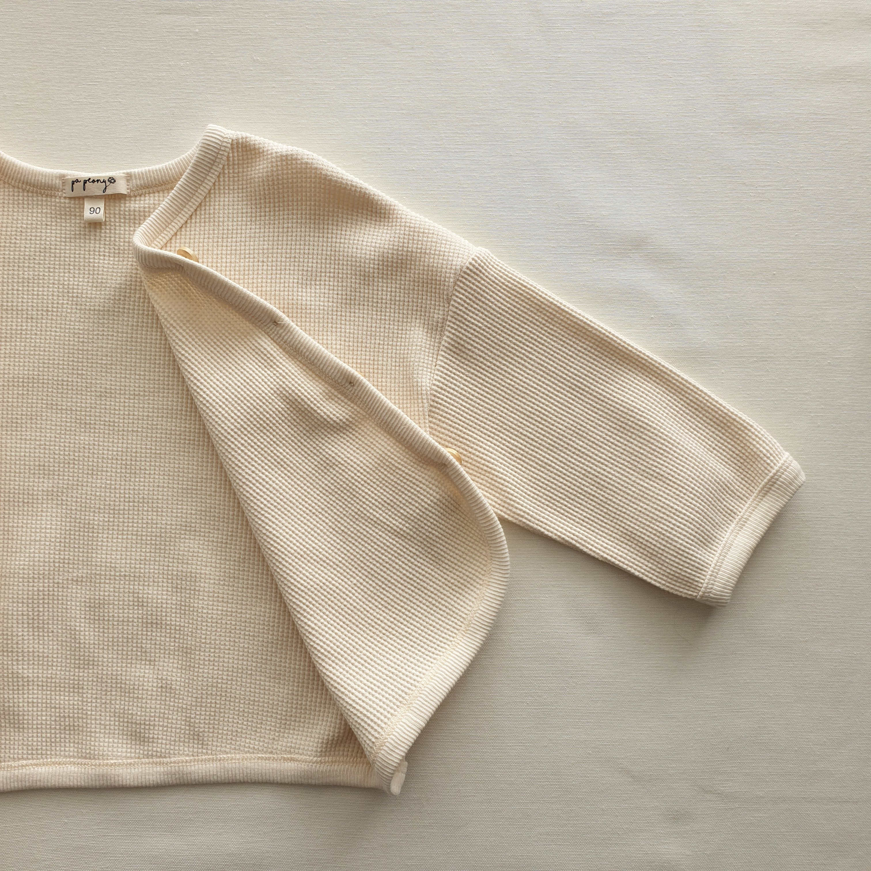 קרדיגן דק בד וופל (קפה) - PaPeony