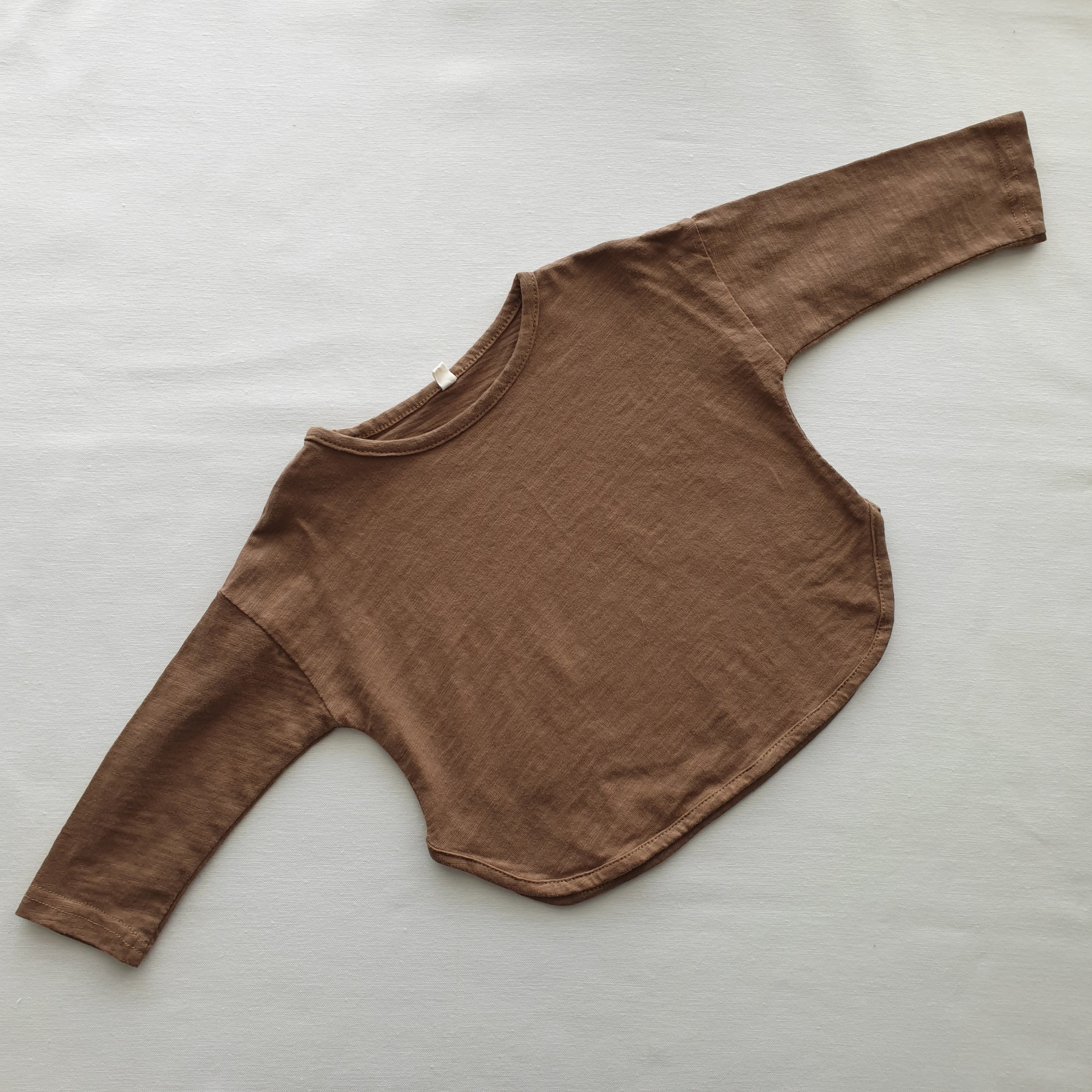 חולצת טי בייסיק שרוול ארוך (ארמי) - PaPeony