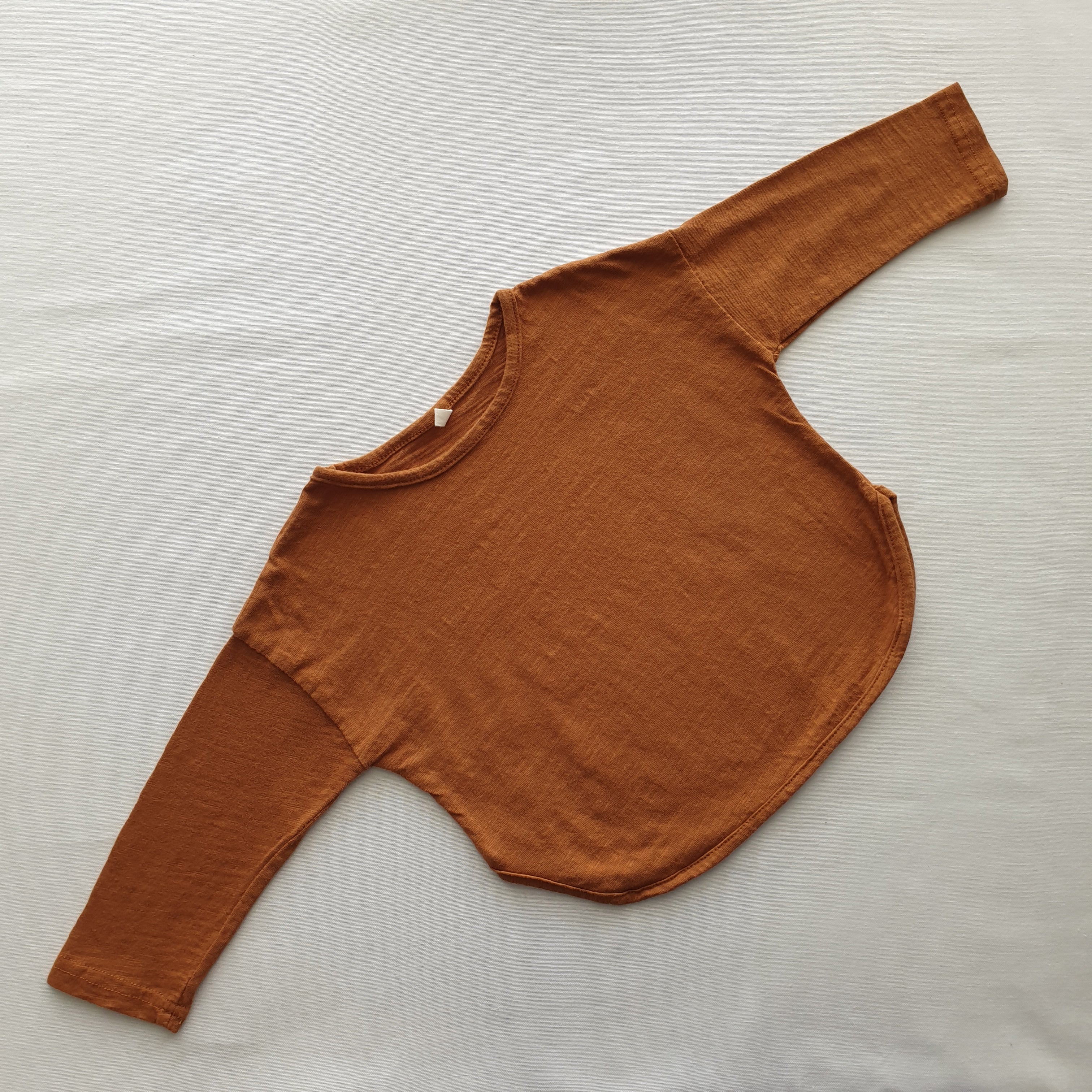 חולצת טי בייסיק שרוול ארוך (ארמי) - PaPeony