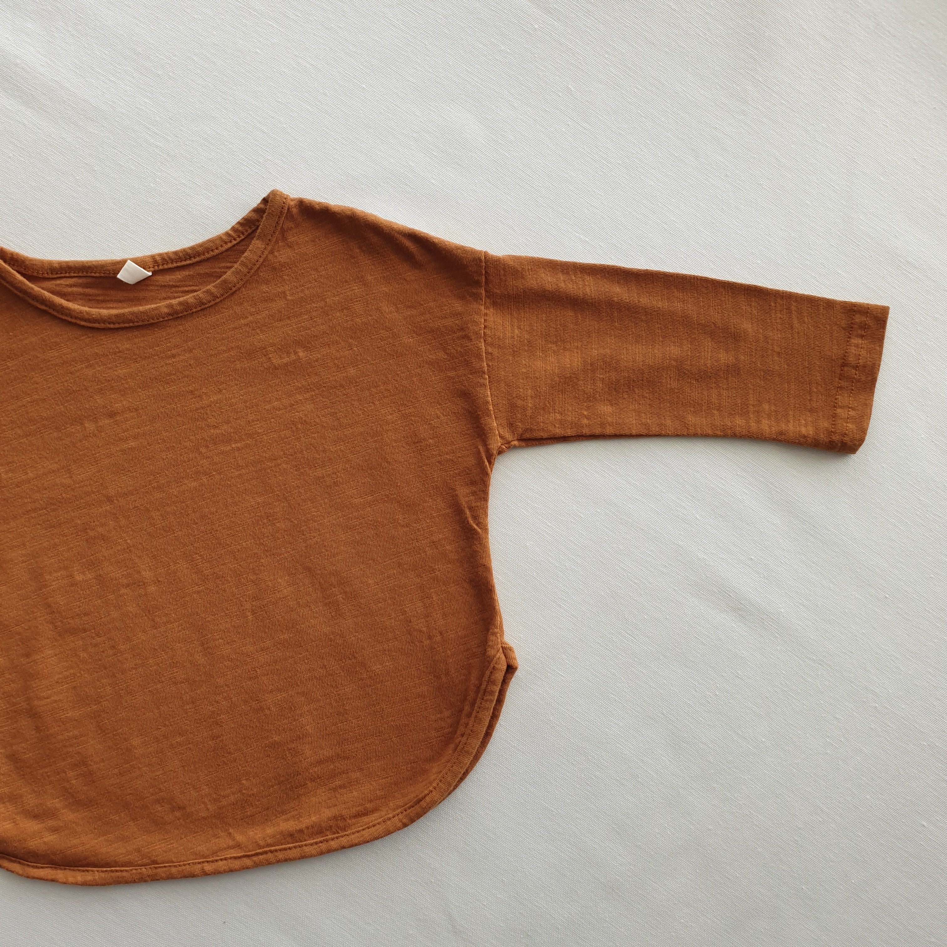 חולצת טי בייסיק שרוול ארוך (ארמי) - PaPeony