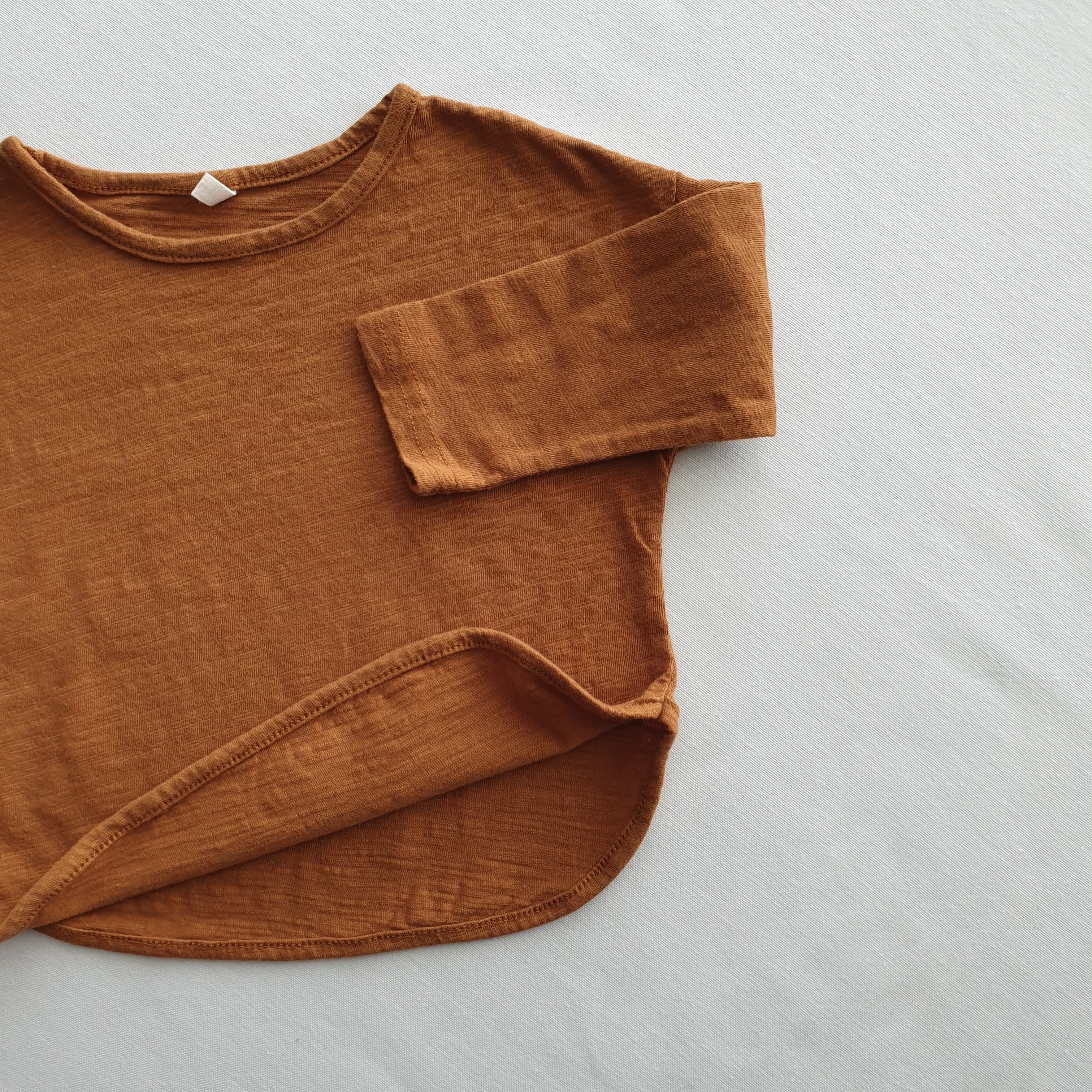 חולצת טי בייסיק שרוול ארוך (ארמי) - PaPeony