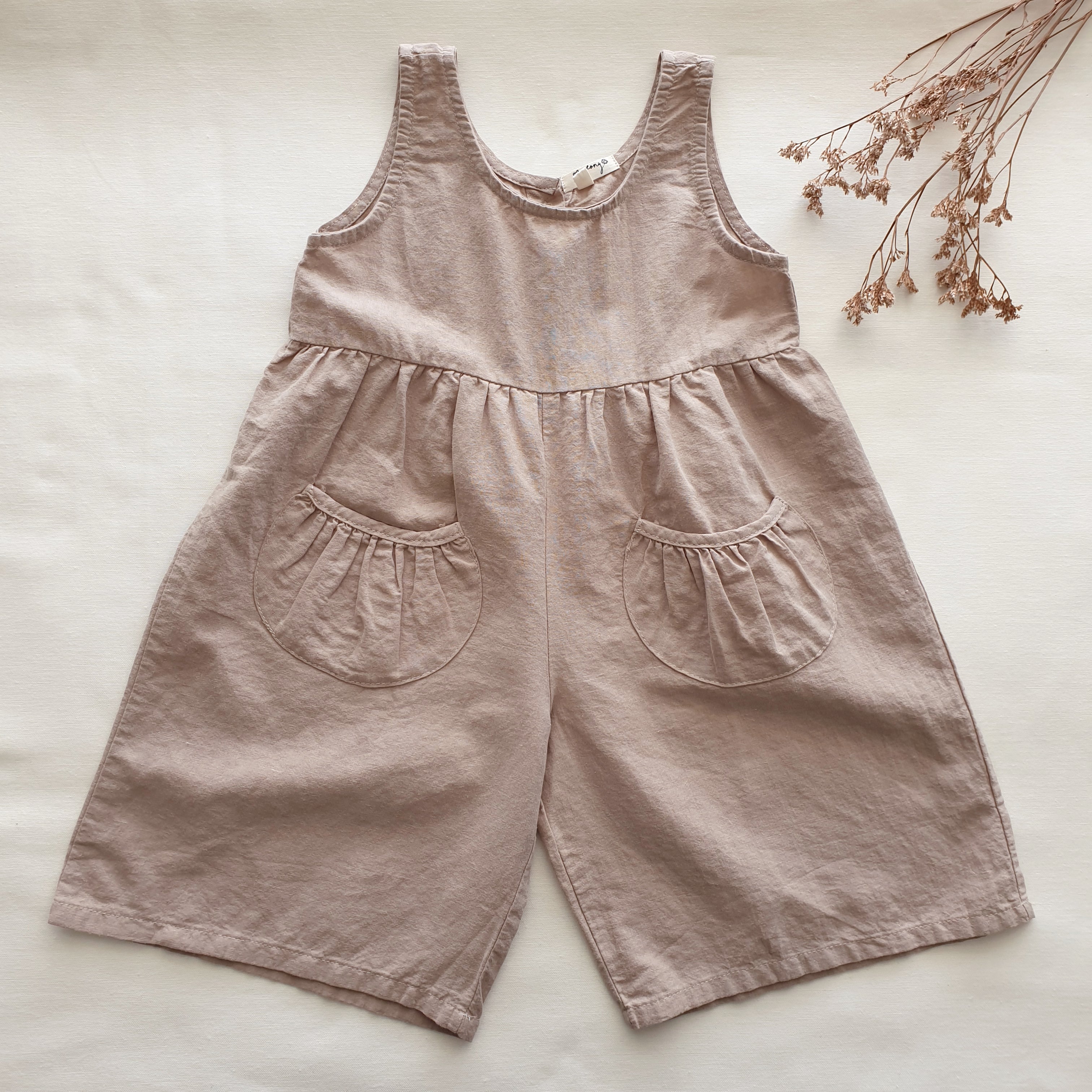 אוברול יוניסקס מכנס רחב (חקי) - PaPeony