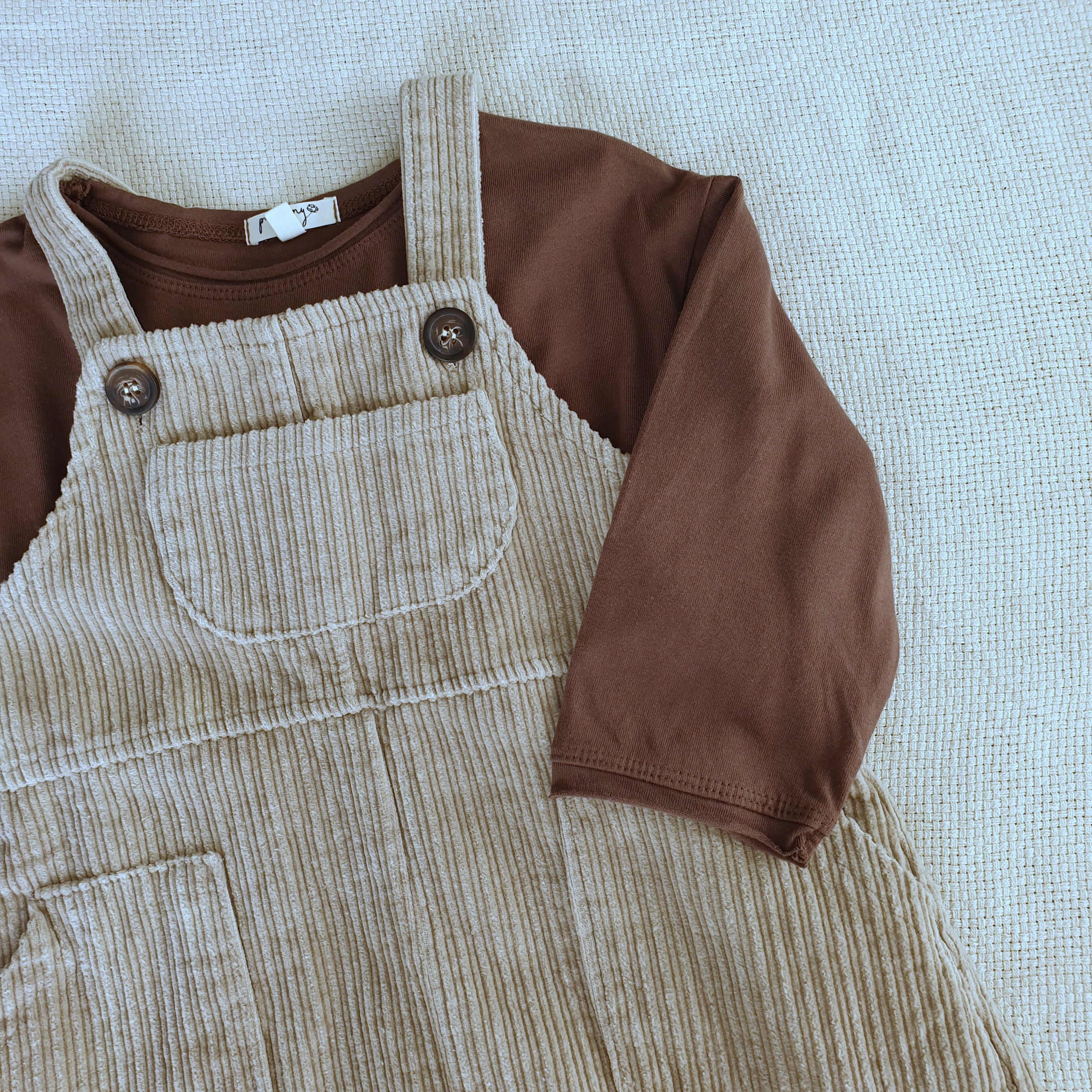 שמלת סרפן קורדרוי (בז') - PaPeony