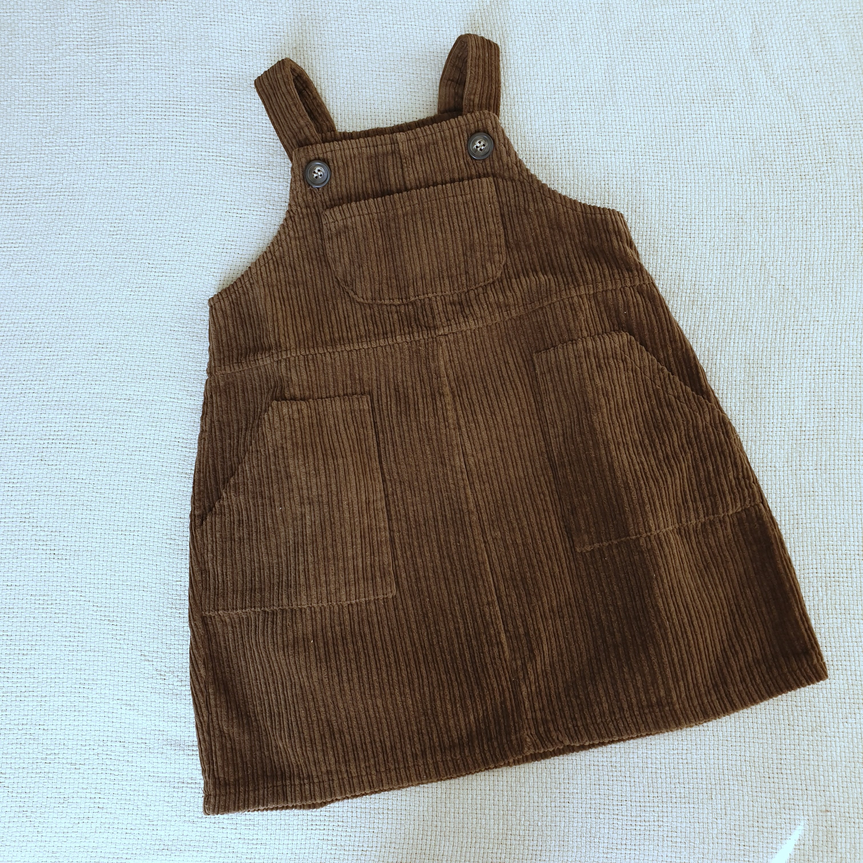 שמלת סרפן קורדרוי (חום) - PaPeony