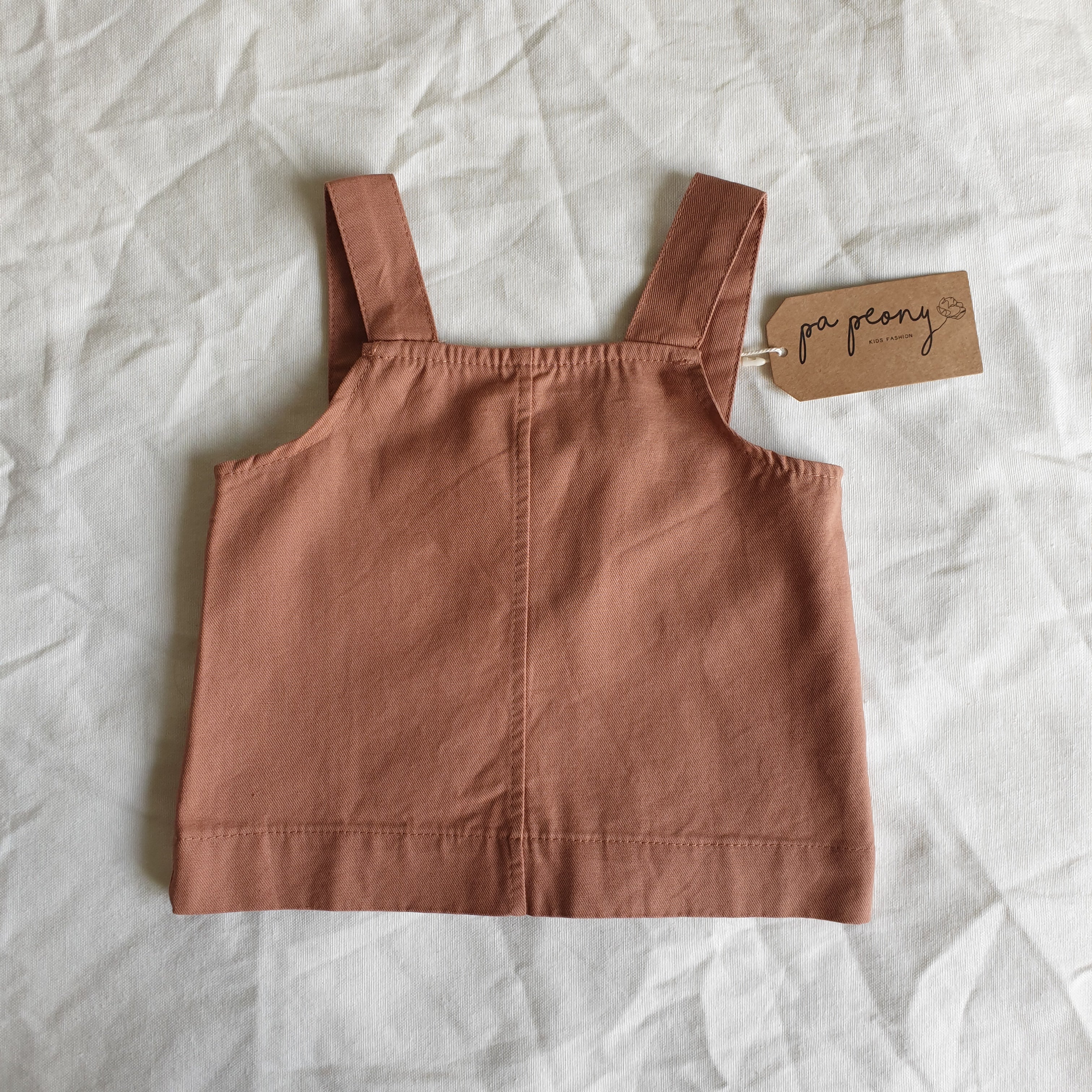 טופ עם גב פתוח (טרקוטה) - PaPeony