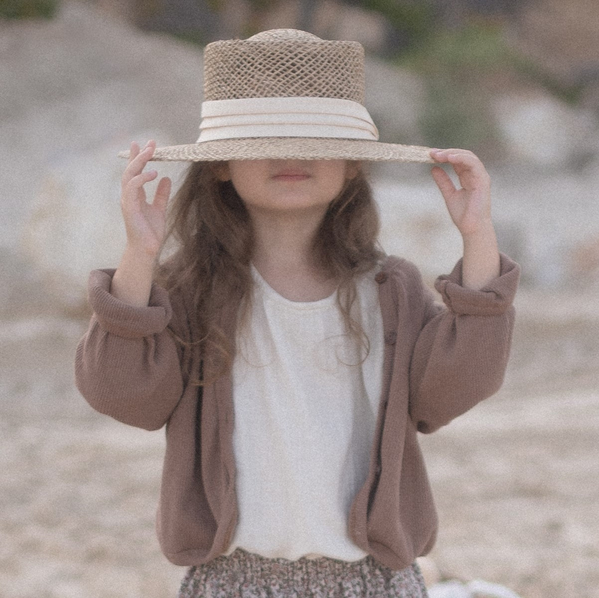 קרדיגן דק בד וופל (קפה) - PaPeony