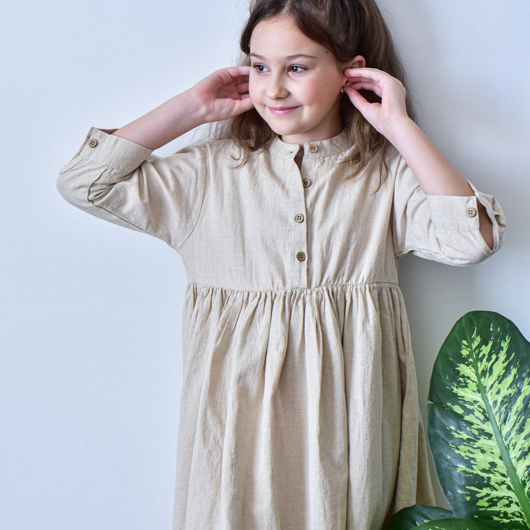 שמלת פשתן "של פעם" - PaPeony