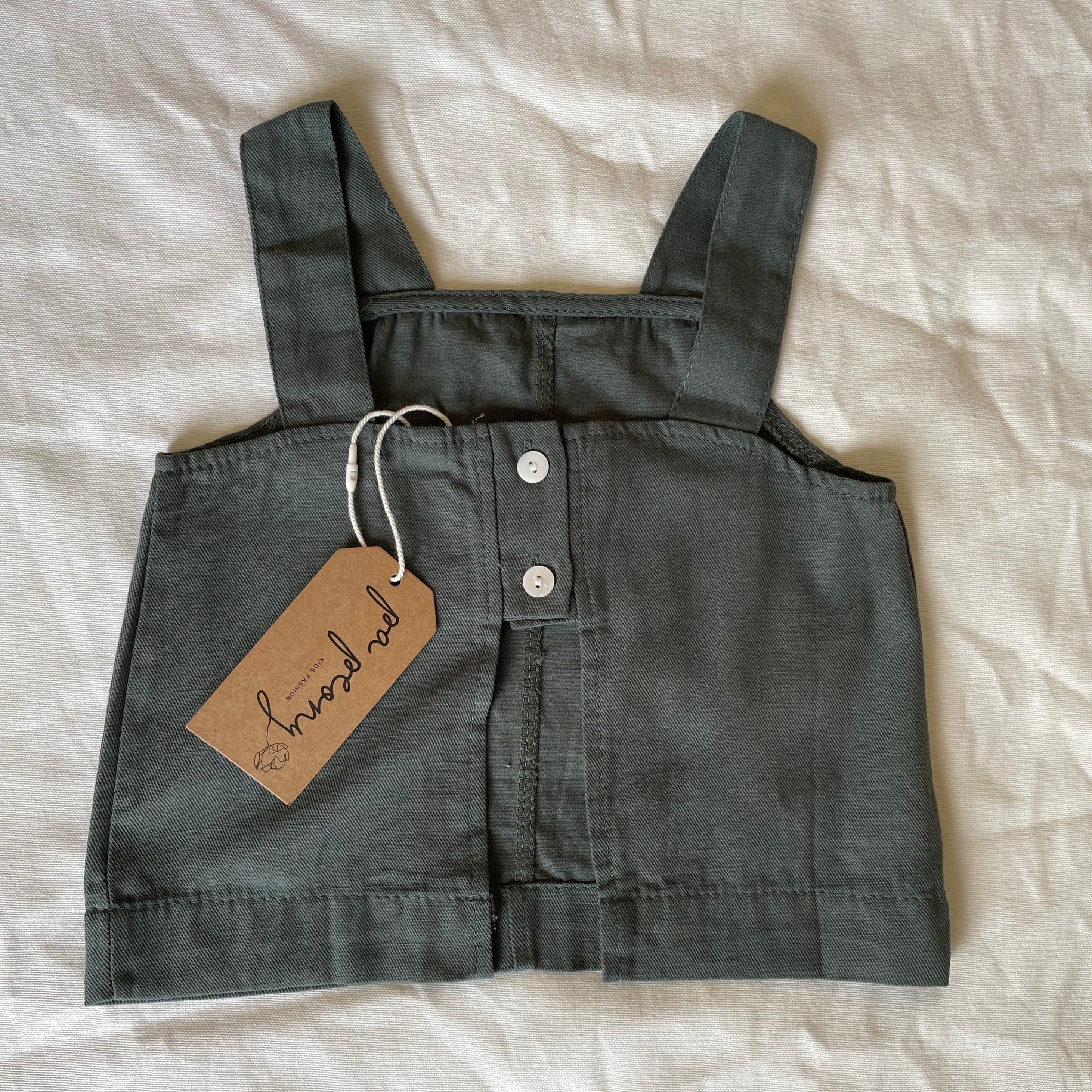 טופ עם גב פתוח (ארמי) - PaPeony