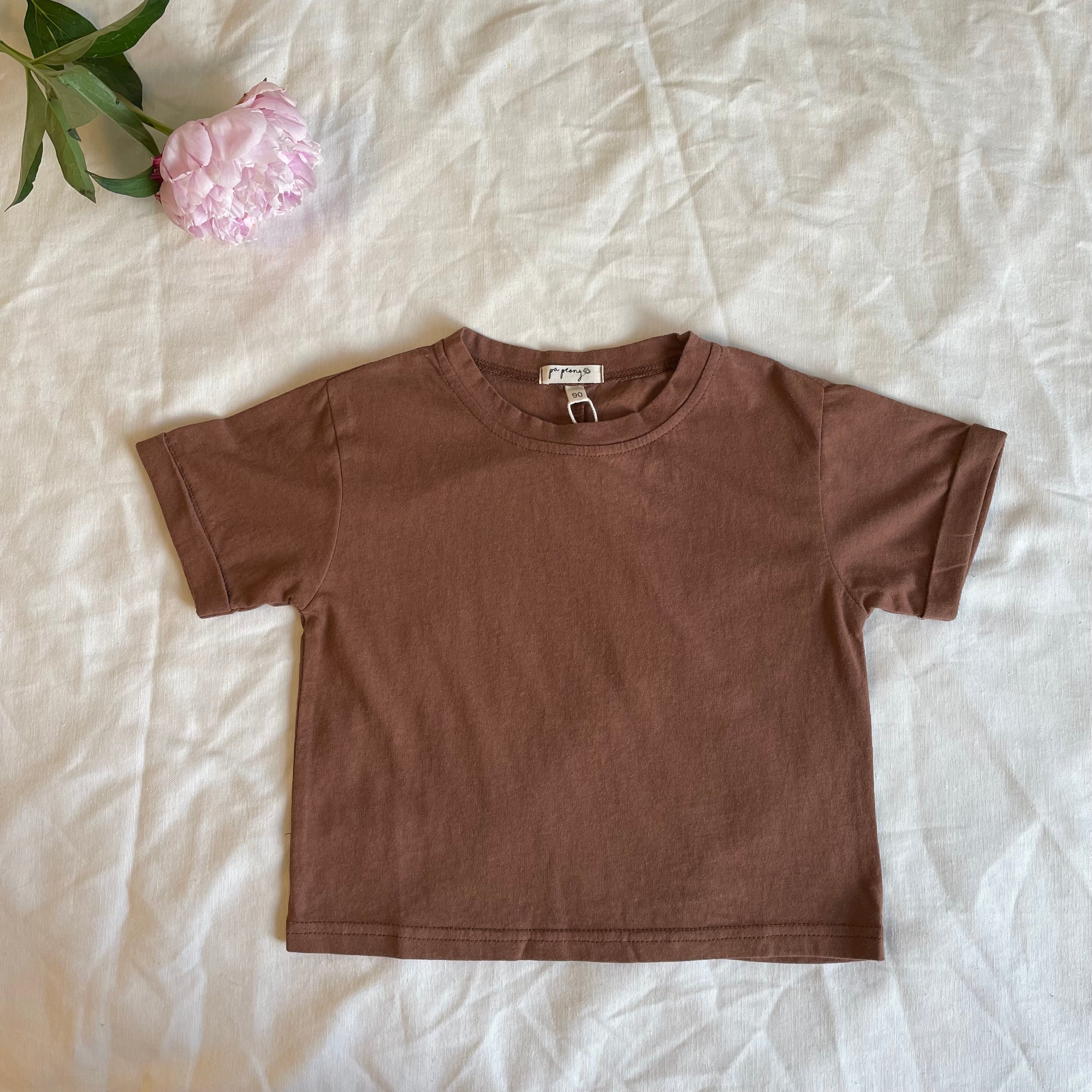 חולצת טי עם גב תפור (אופוויט) - PaPeony