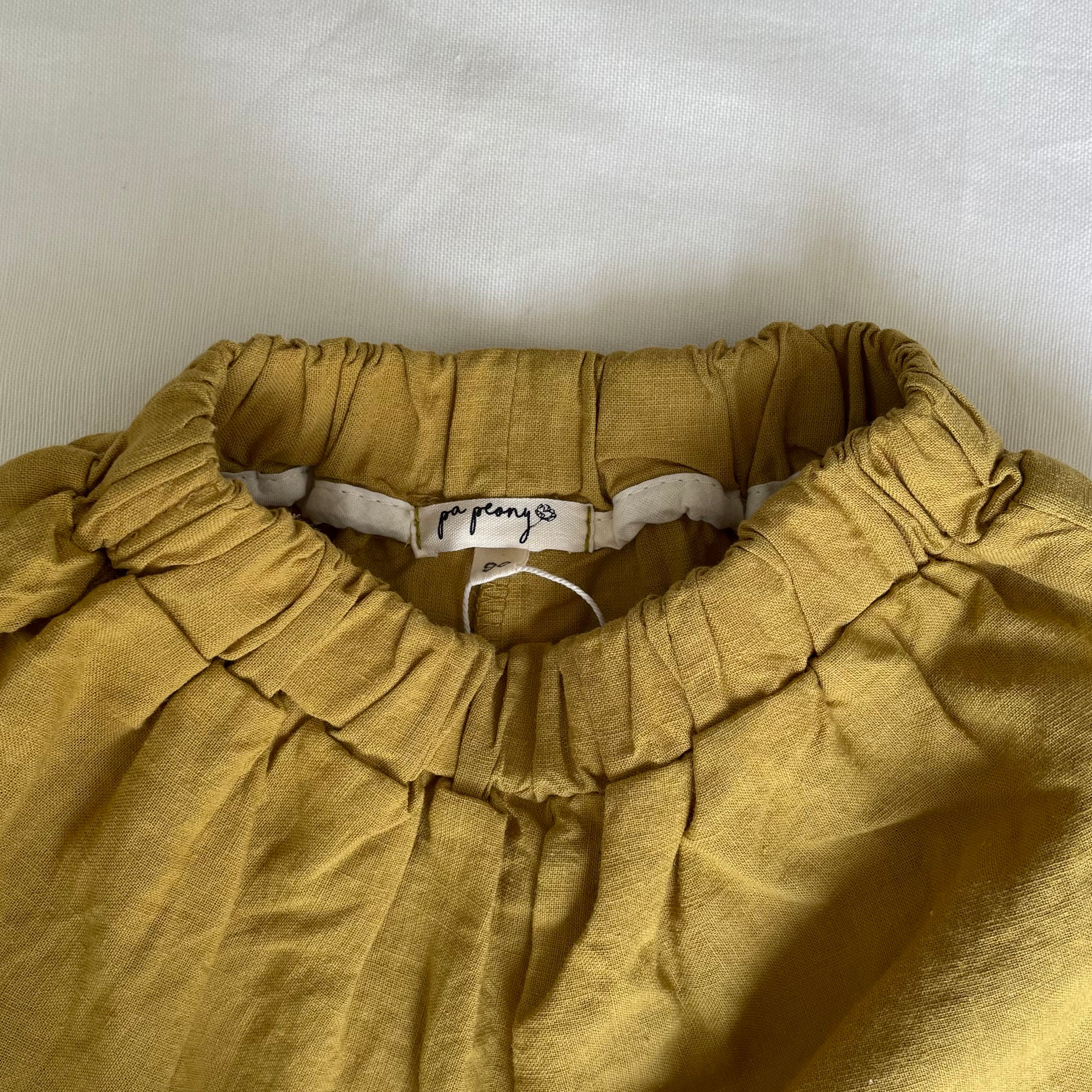 מכנסיים קצרים "עומר" (חרדל) - PaPeony