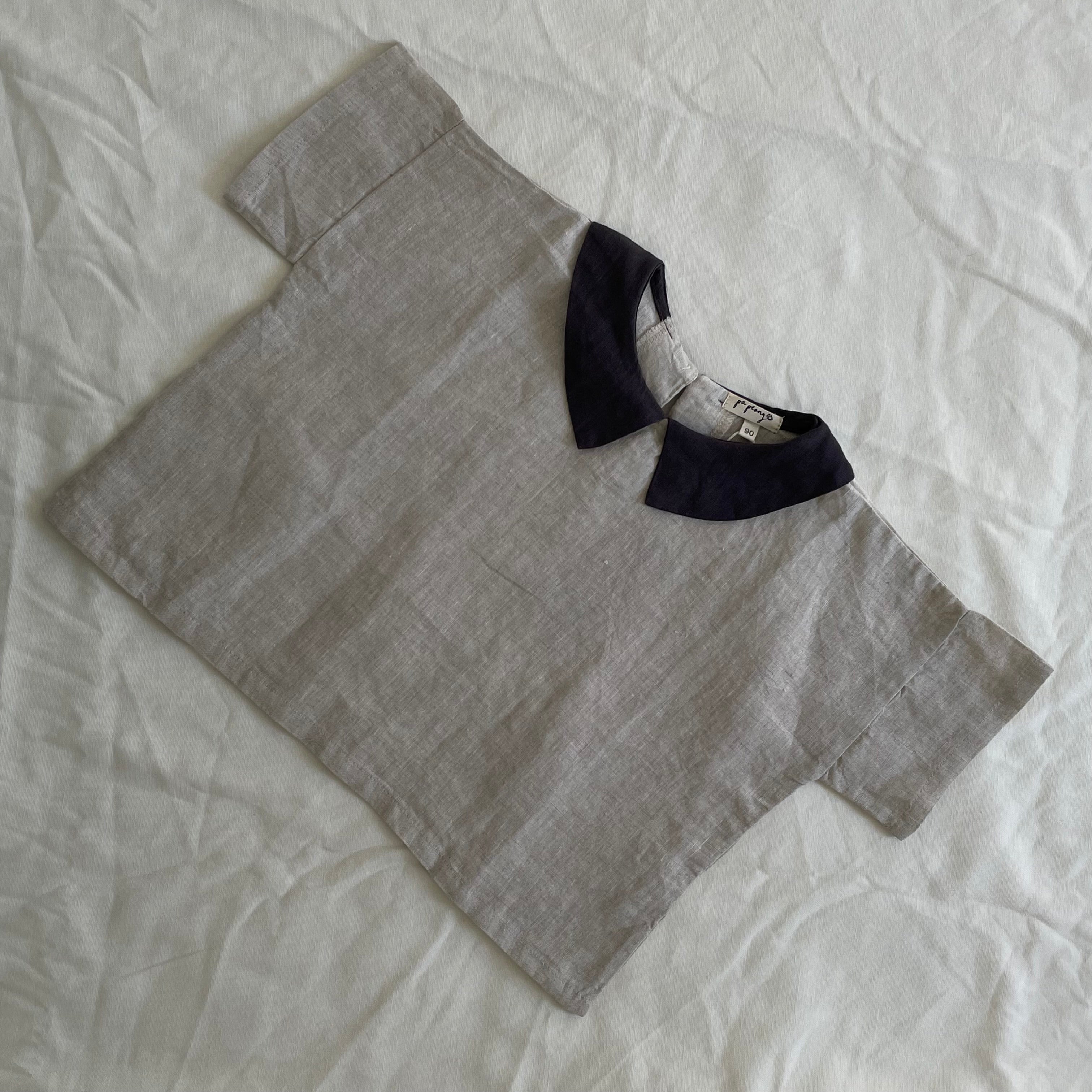 חולצת פשתן עם צווארון "דניס" - PaPeony