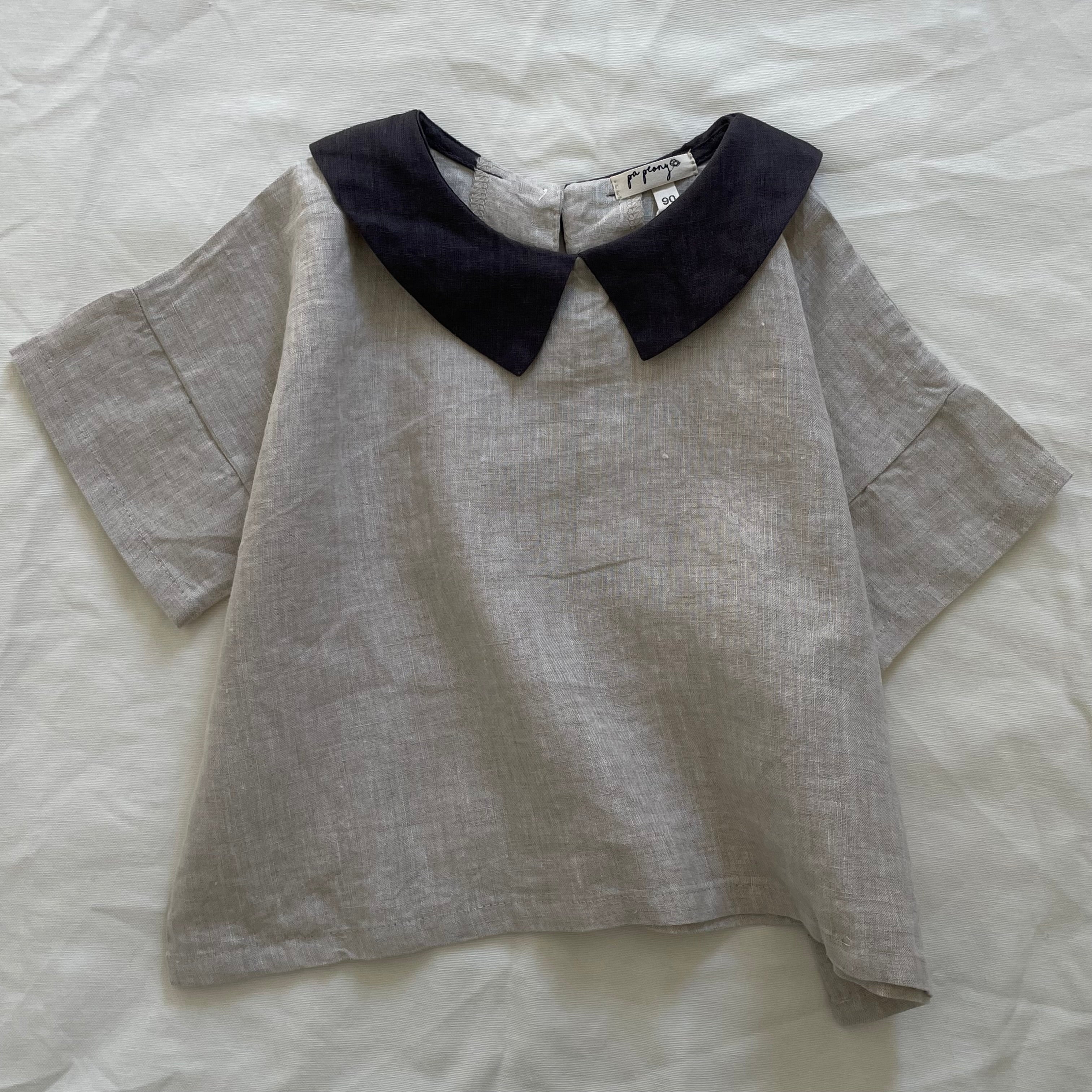 חולצת פשתן עם צווארון "דניס" - PaPeony