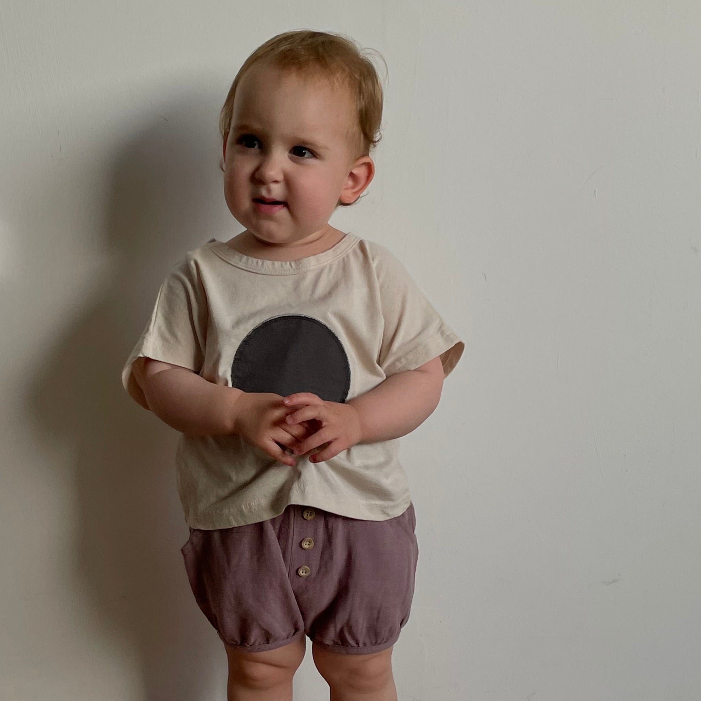 מכנס קצר "אגם" (אפור) - PaPeony