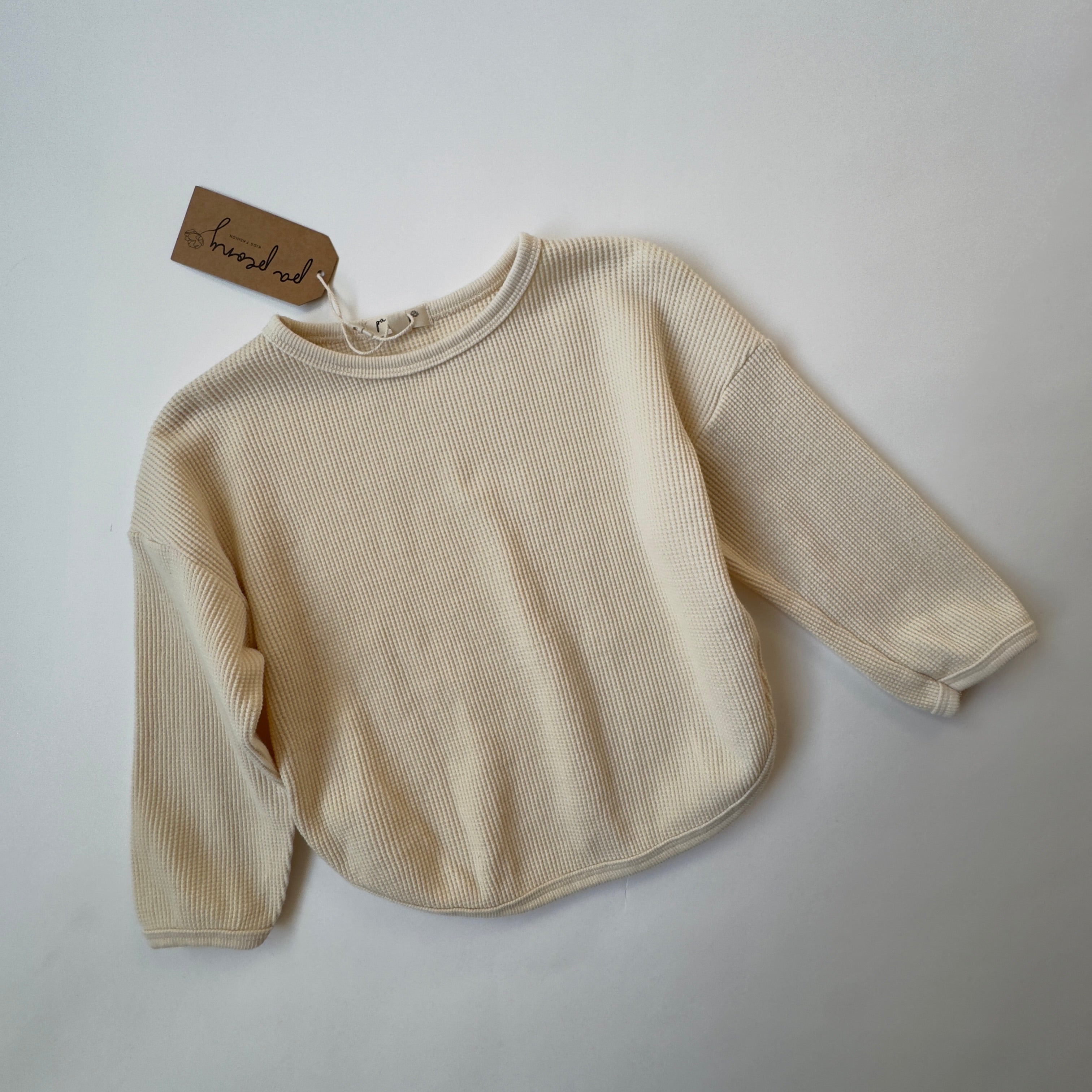 Waffle sweatshirt "Lis" - PaPeony