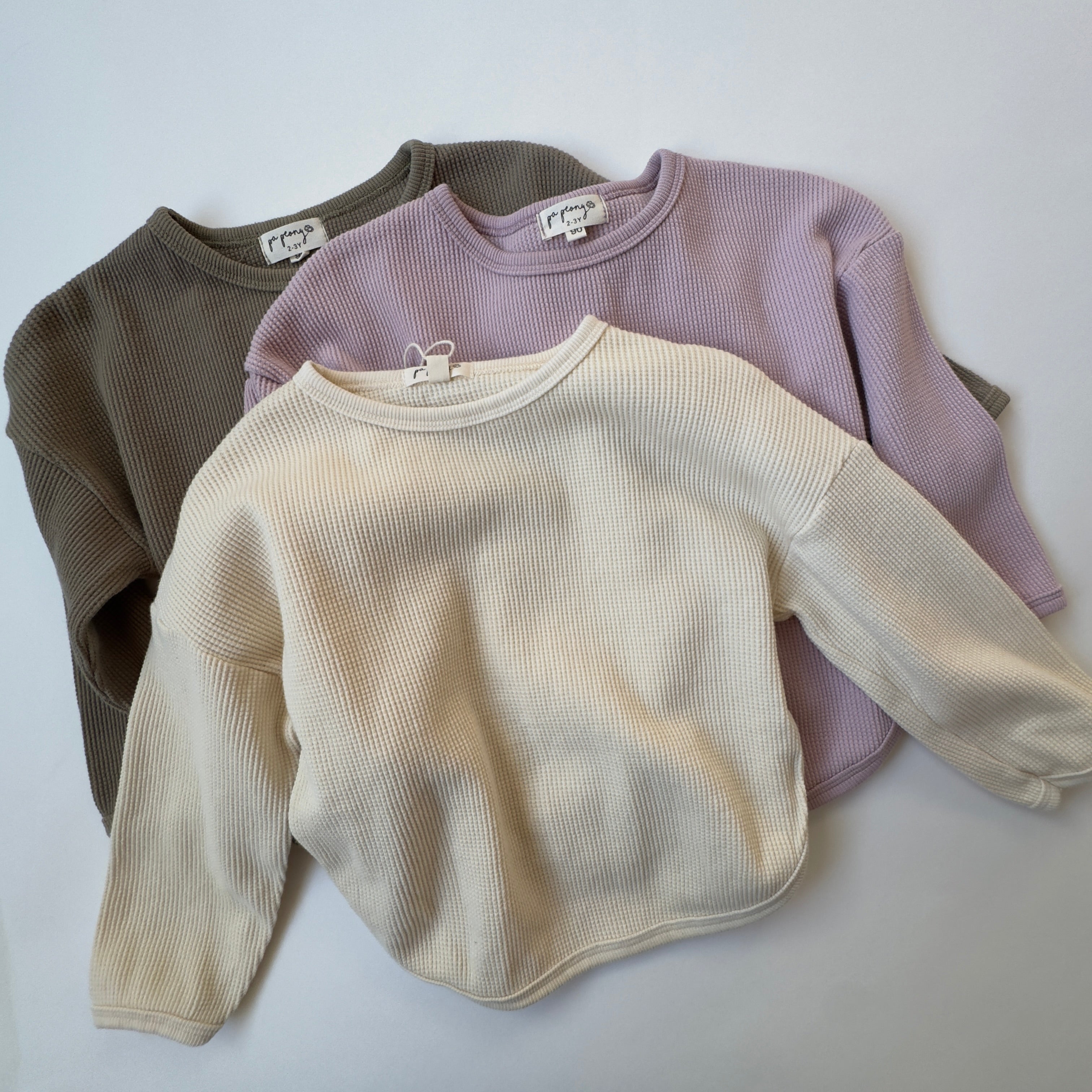 Waffle sweatshirt "Lis" - PaPeony