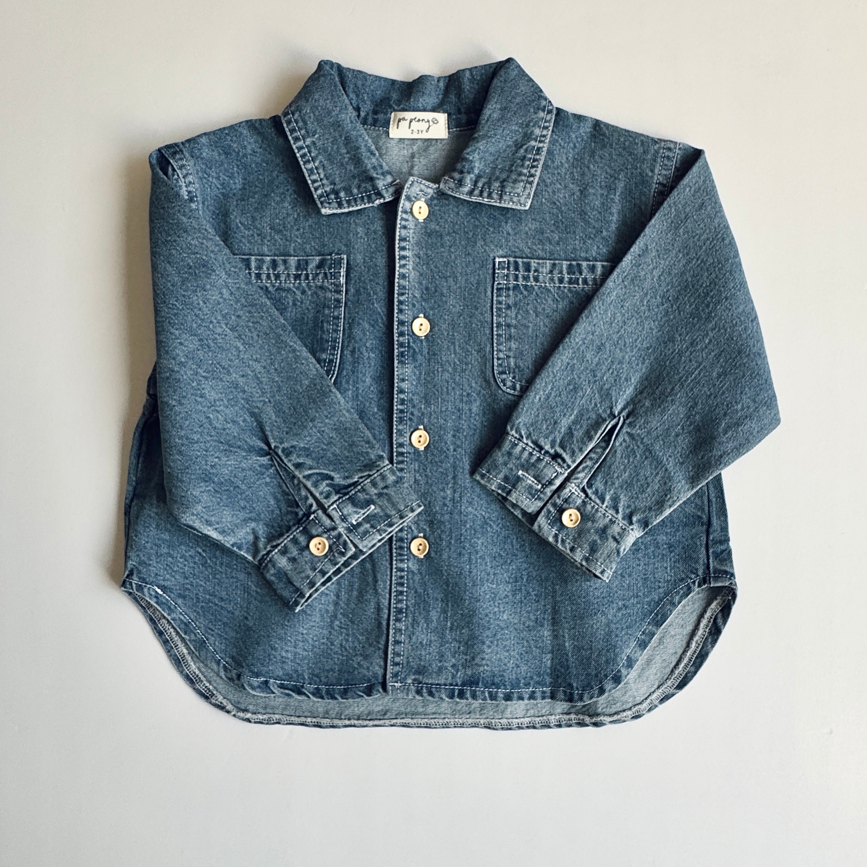 Denim shirt-jacket "Mel" - PaPeony