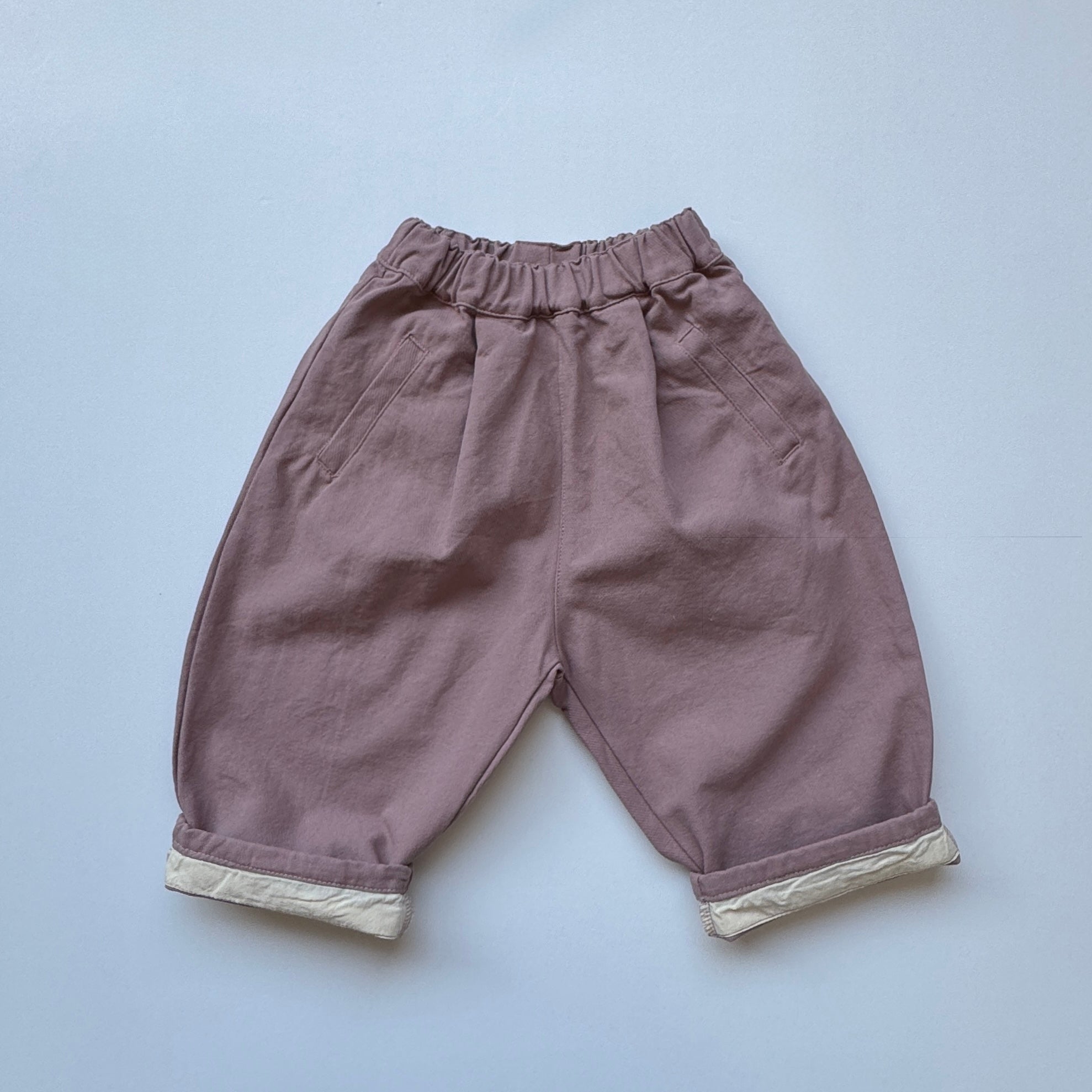 Pants with a cuff "Sky" - PaPeony