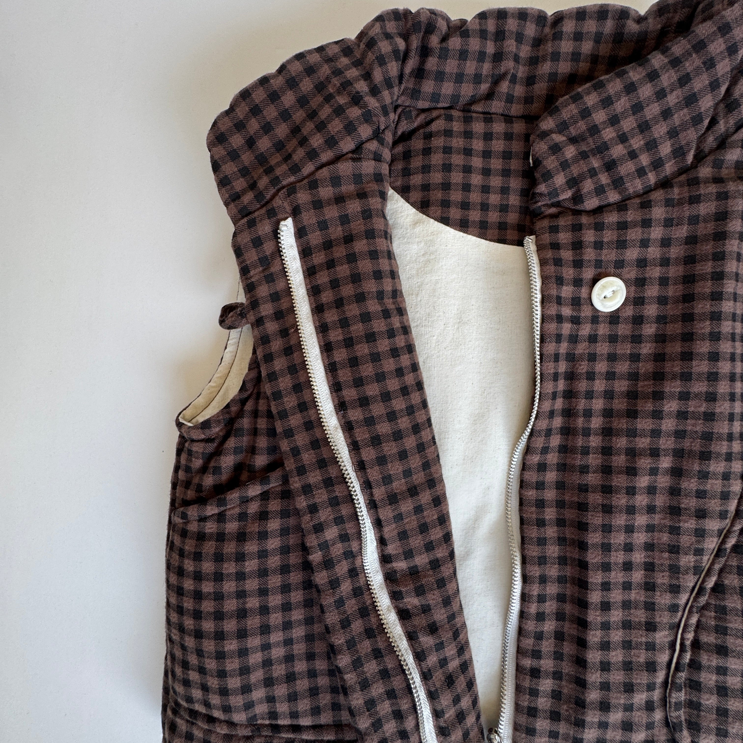 A padded cotton vest "Snowy" - PaPeony