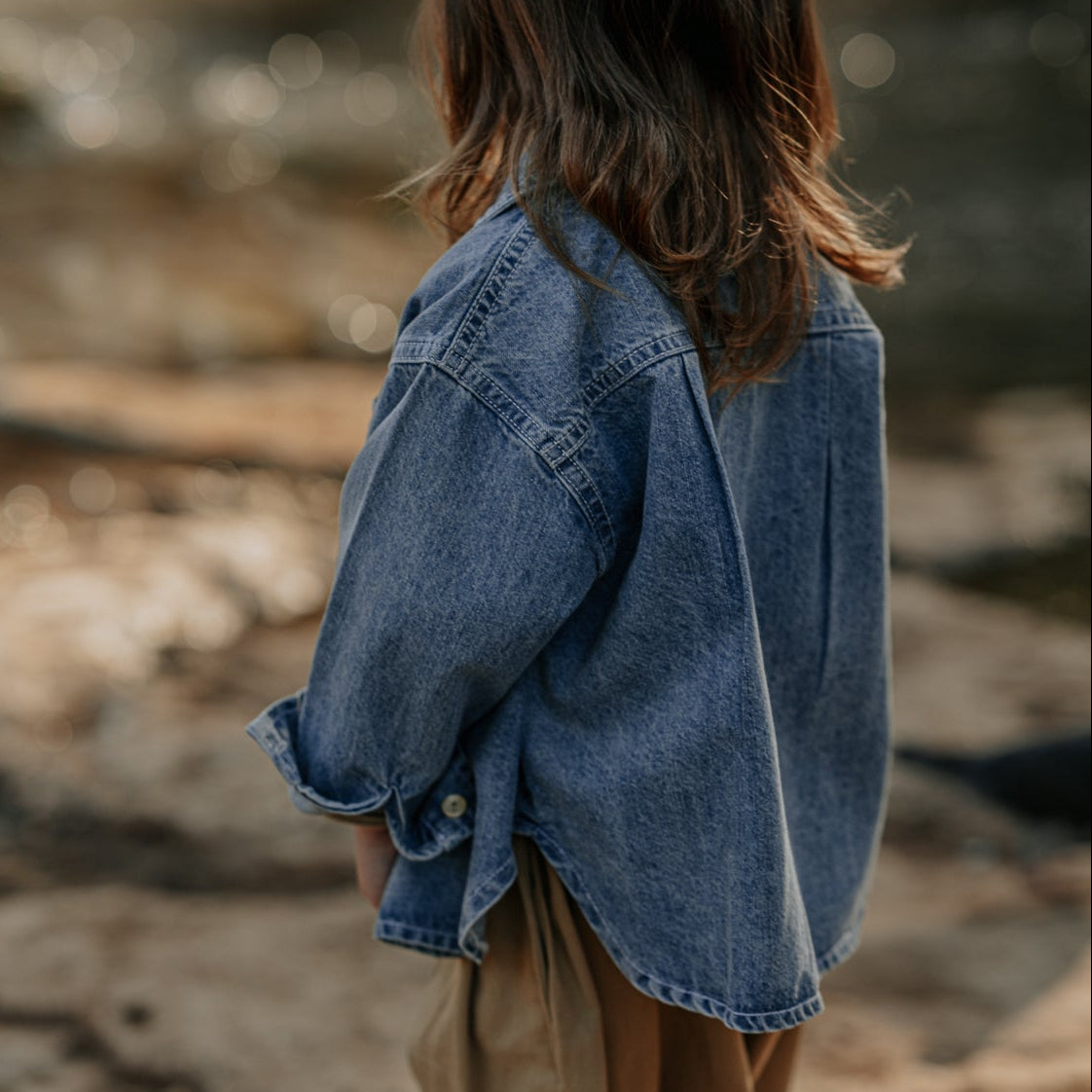Denim shirt-jacket "Mel" - PaPeony
