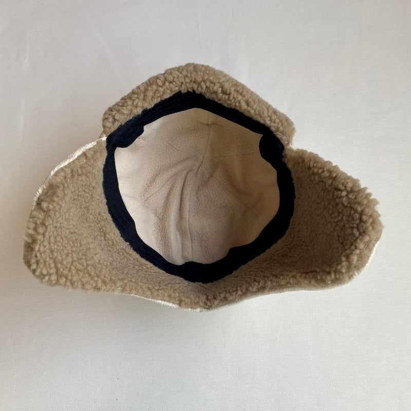 כובע טייסים קורדרוי (קאמל) - PaPeony