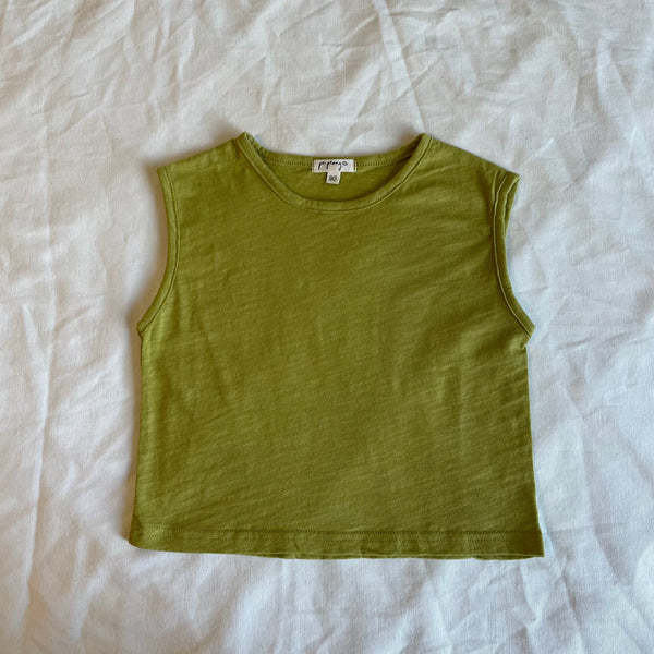 חולצה ללא שרוולים (ירוק-צהוב) - PaPeony
